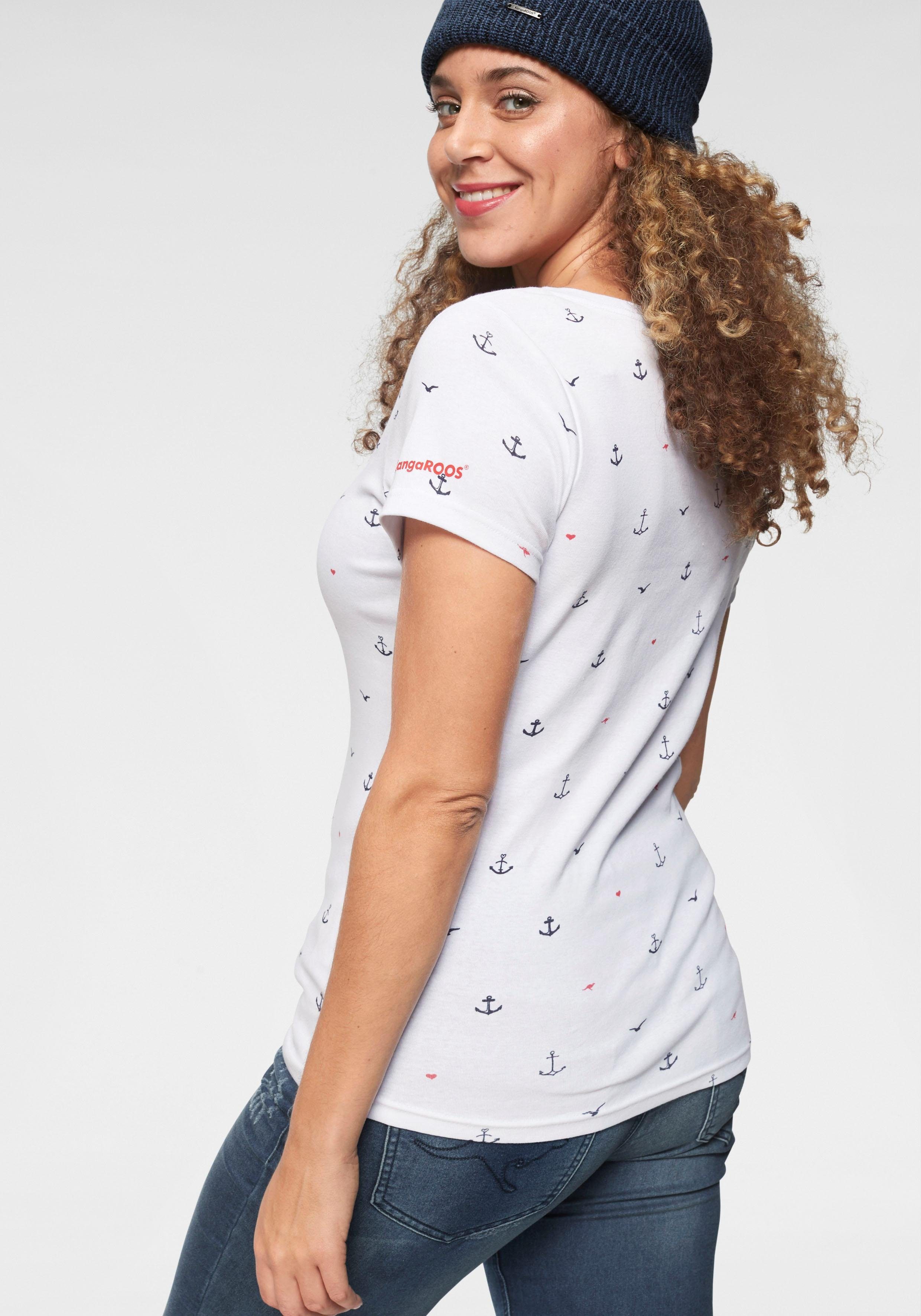 KangaROOS T-Shirt kurzärmelig, sehr figurbetont und günstig online kaufen