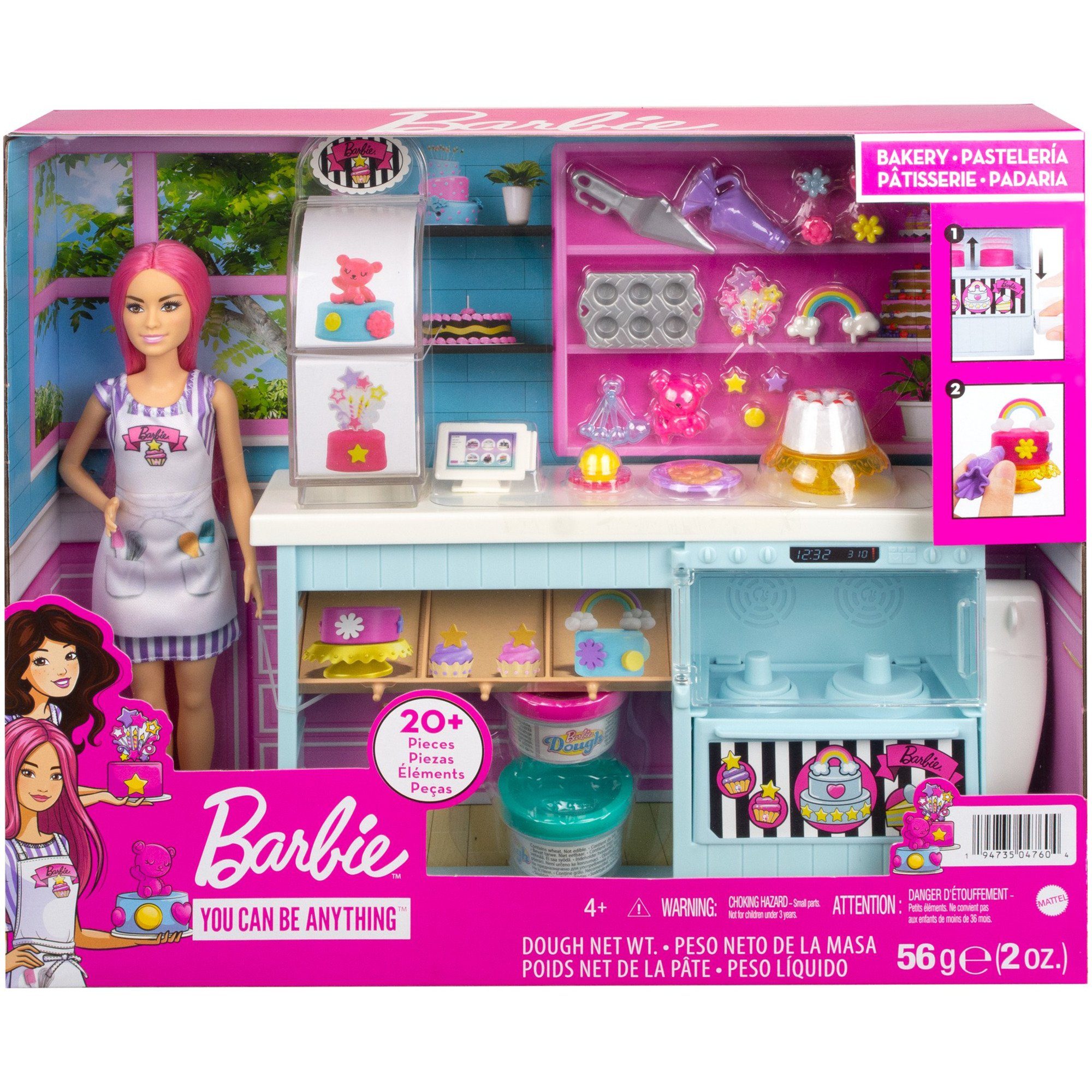 Mattel® Babypuppe Barbie Barbie Bäckerei Puppe Spielset mit