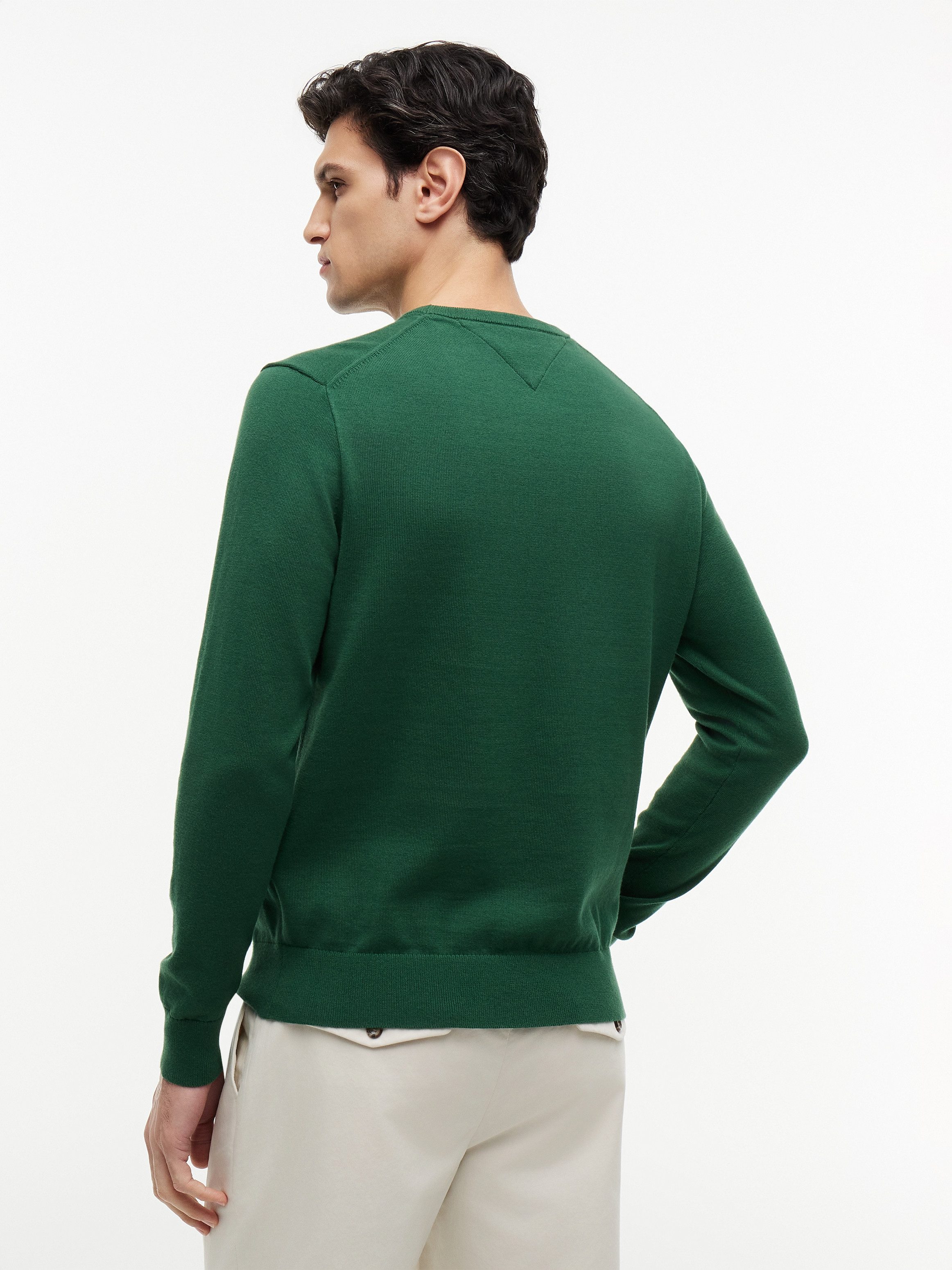 Tommy Hilfiger Rundhalspullover ESSENTIAL COTTON Crewneck Regular Fit Premium Mode