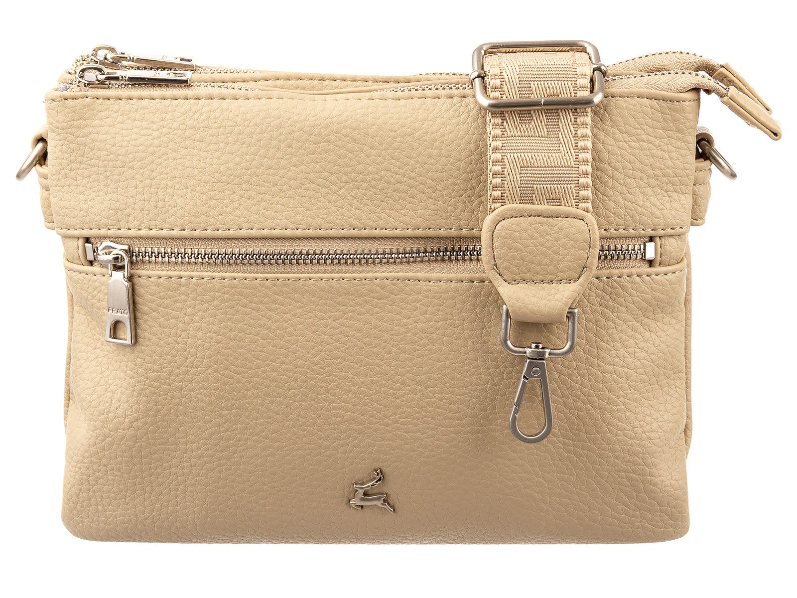 Prato Handtasche S017-G genarptes PU Umhängetasche Handtasche (1-tlg)