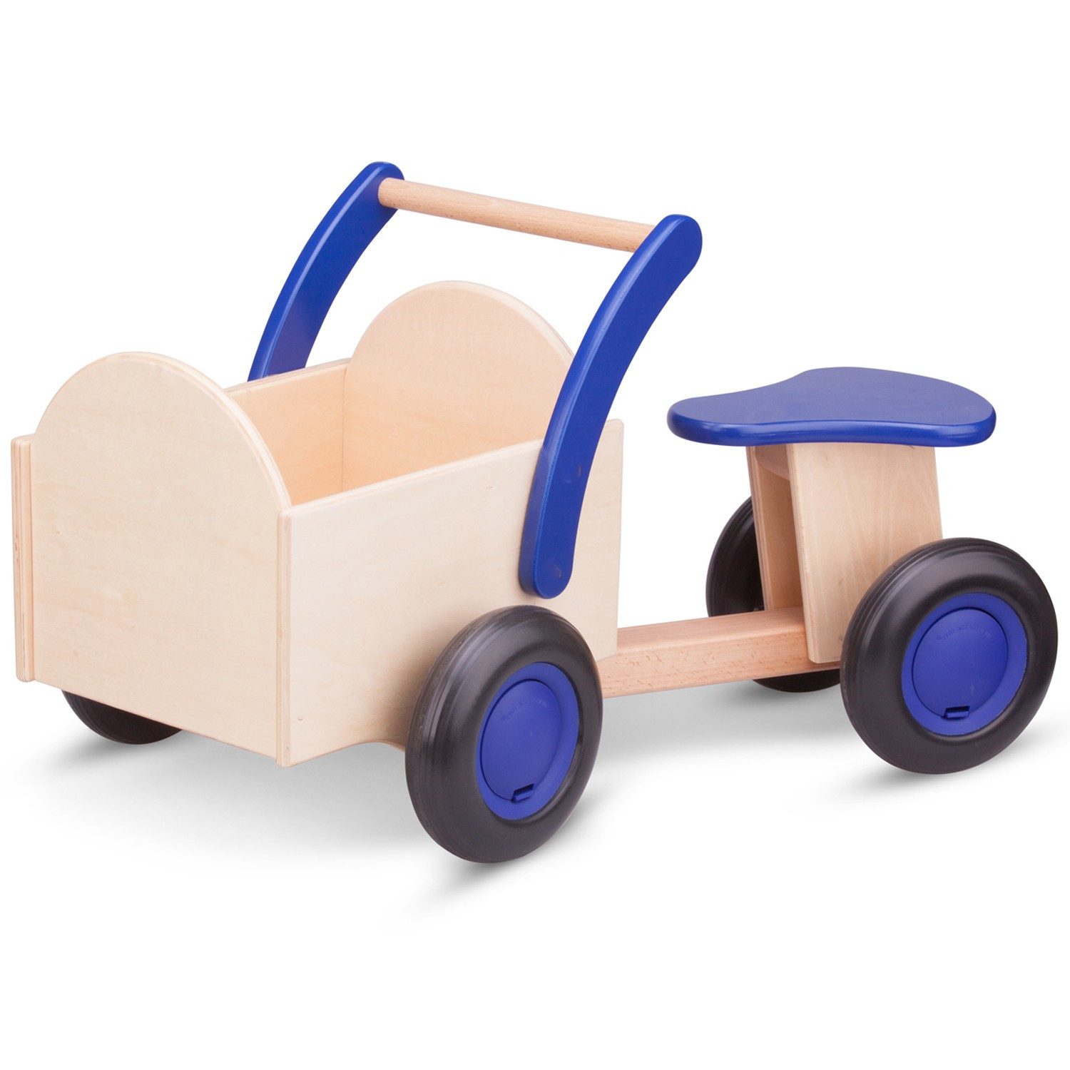 New Classic Toys® Rutscher Lastenrad aus Holz, (1-tlg., Rutschauto), mit Ladefläche, indoor & outdoor
