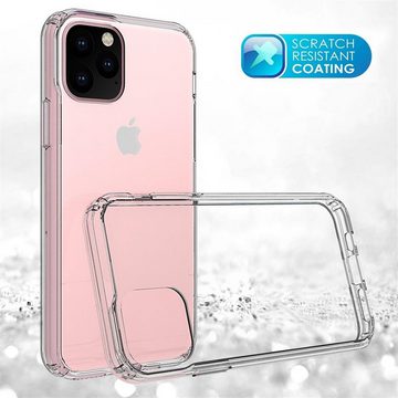 CoverKingz Handyhülle Hülle für Apple iPhone 11 Pro Max [6,5 Zoll] Handyhülle Hybrid Case 16,5 cm (6,5 Zoll), Handyhülle Schutzhülle Transparent Hybrid Silikonhülle Bumper