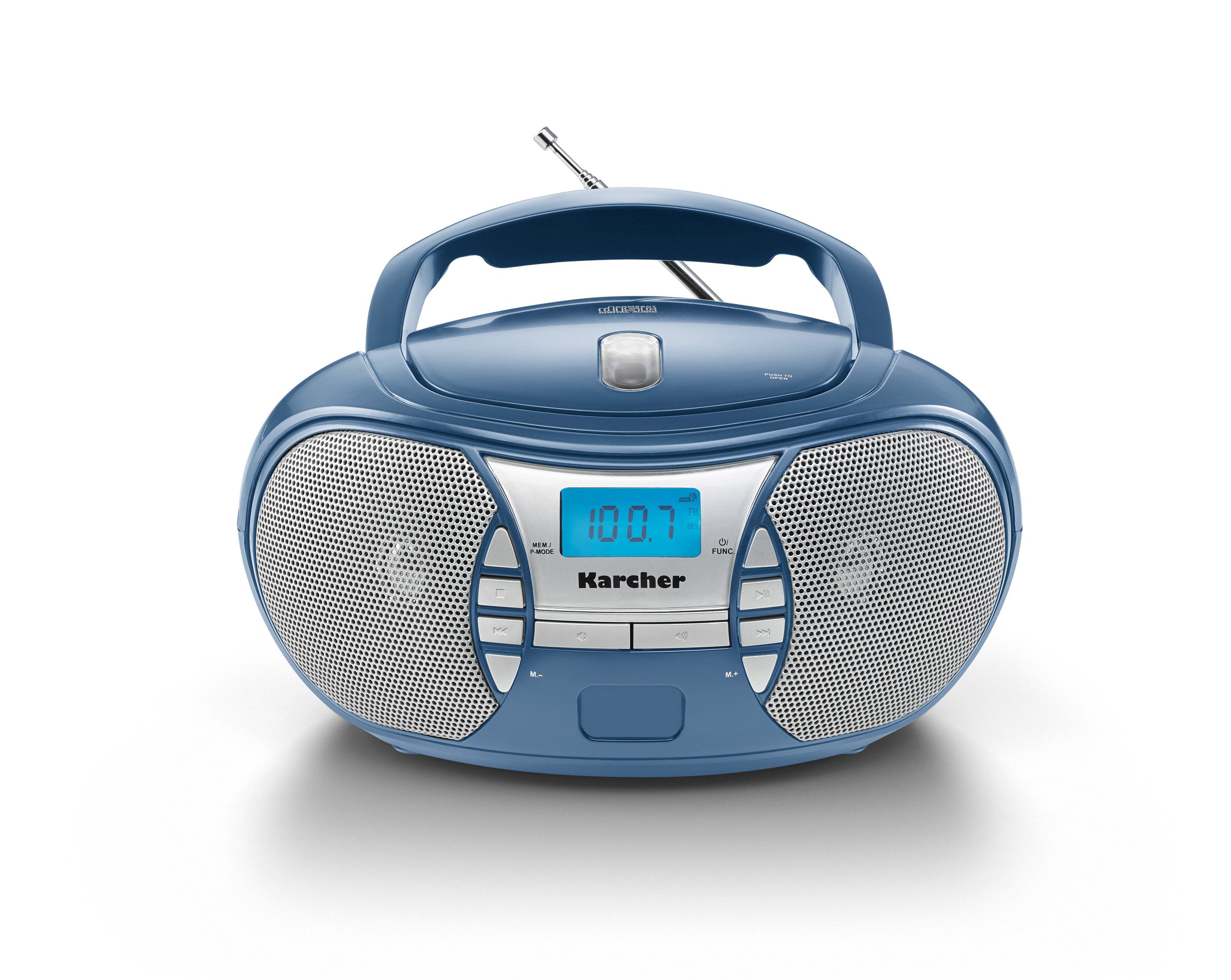 Karcher RR 5025-C Boombox (UKW (FM), tragbarer CD-Player mit UKW Radio, Batterie- / Netzbetrieb) – Bild 2 von 2