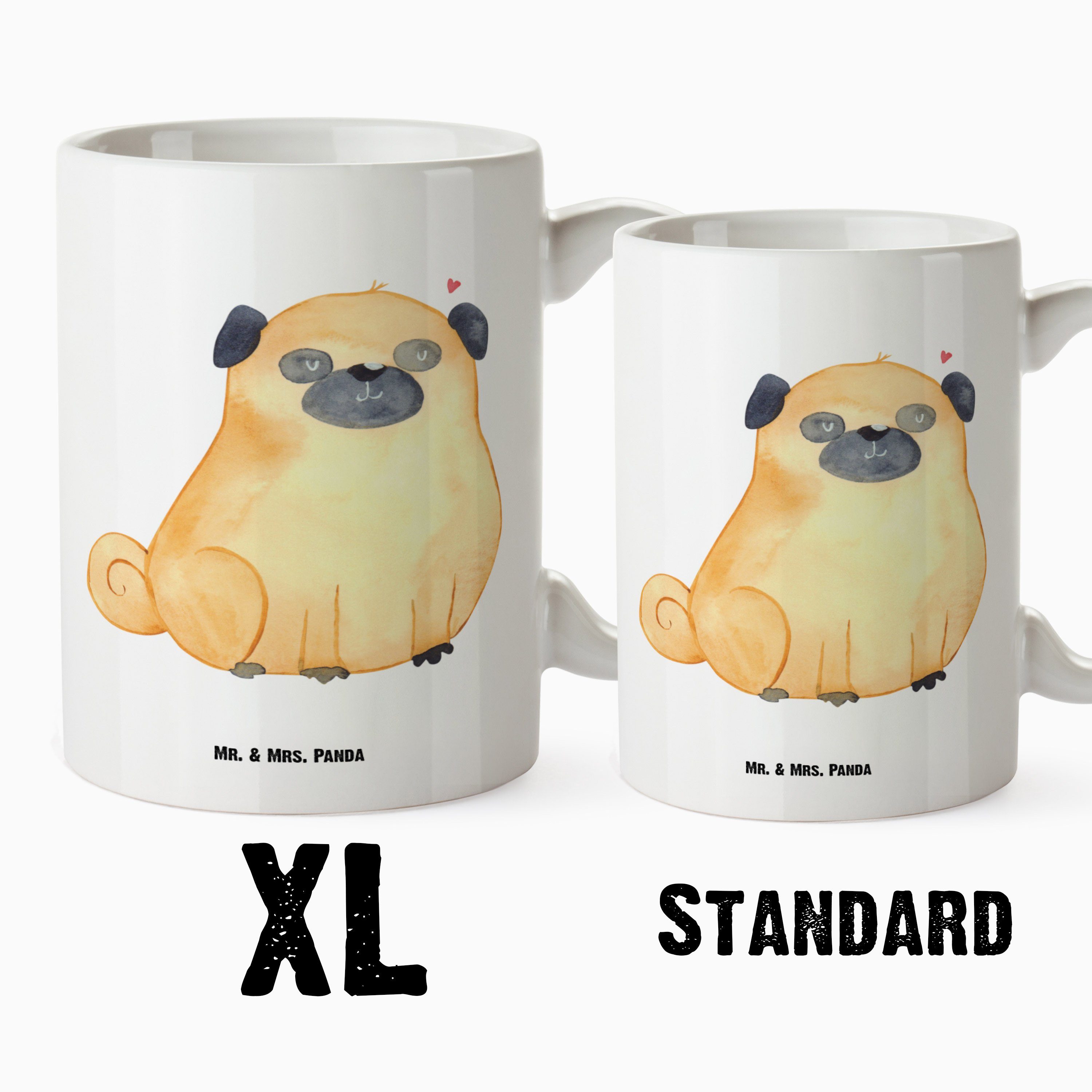 - Mrs. XL Liebe, Weiß XL Panda Keramik Hunderasse, Mr. Tasse Mops - Geschenk, Becher, Tasse Tierliebhaber, &