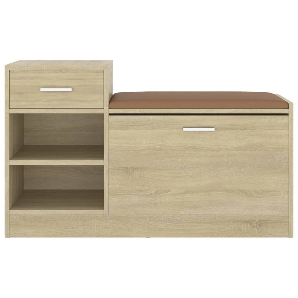 vidaXL Schuhregal Schuhbank Sonoma-Eiche 94,5x31x57 cm günstig online kaufen