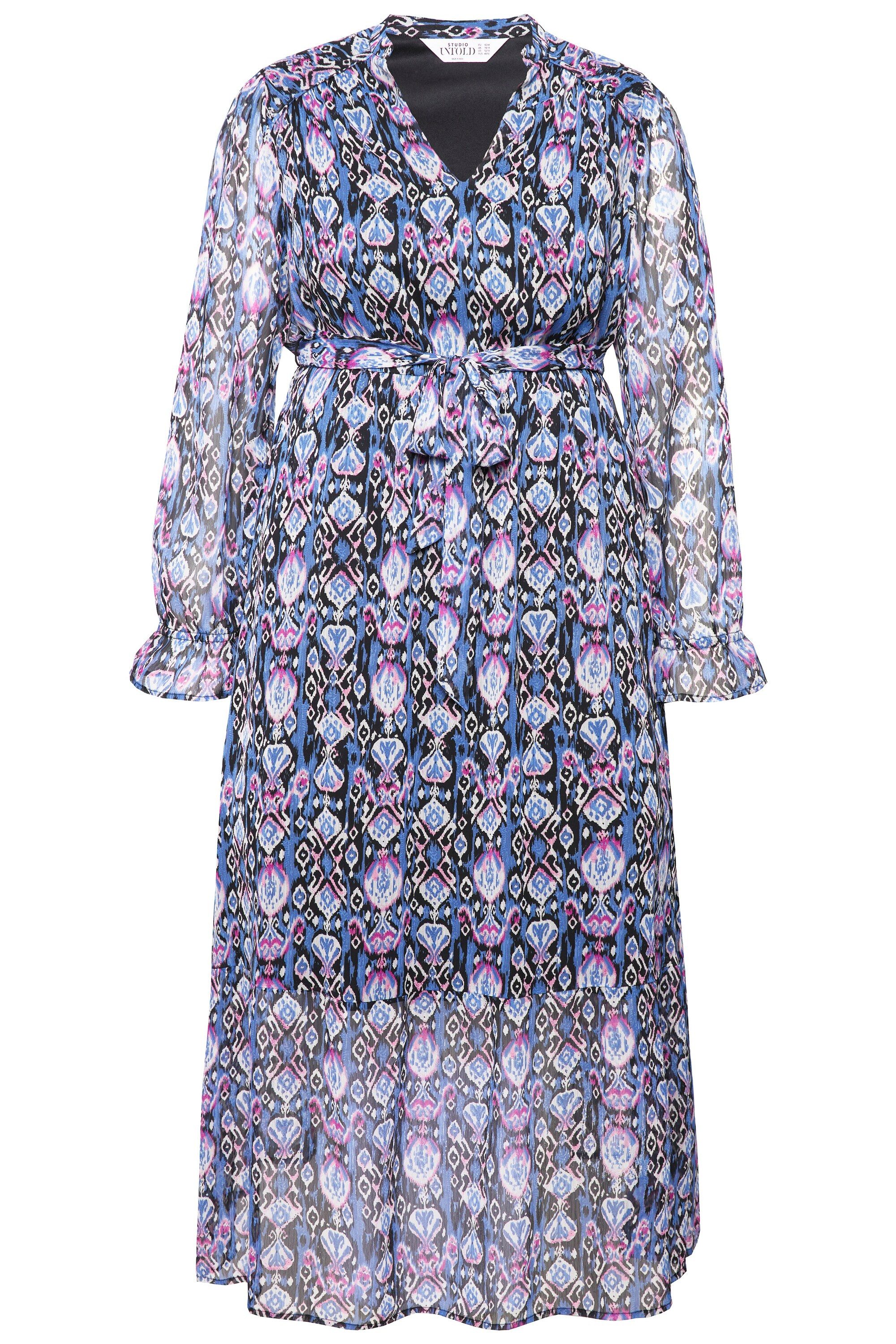 Studio Untold Maxikleid Maxikleid A-Line grafischer Print