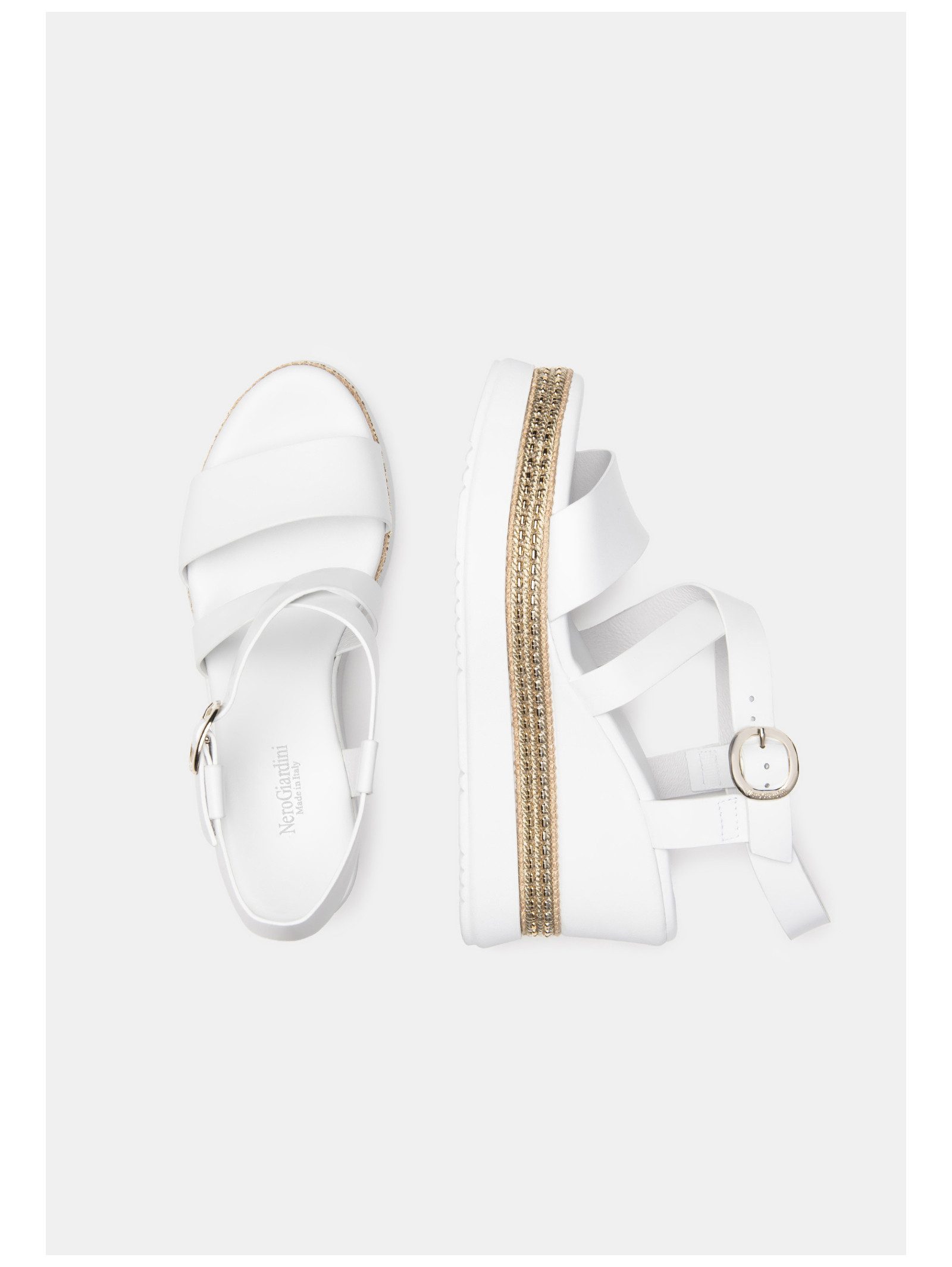 Nero Giardini Nero Giardini Sandalen Leder Keilsandalette