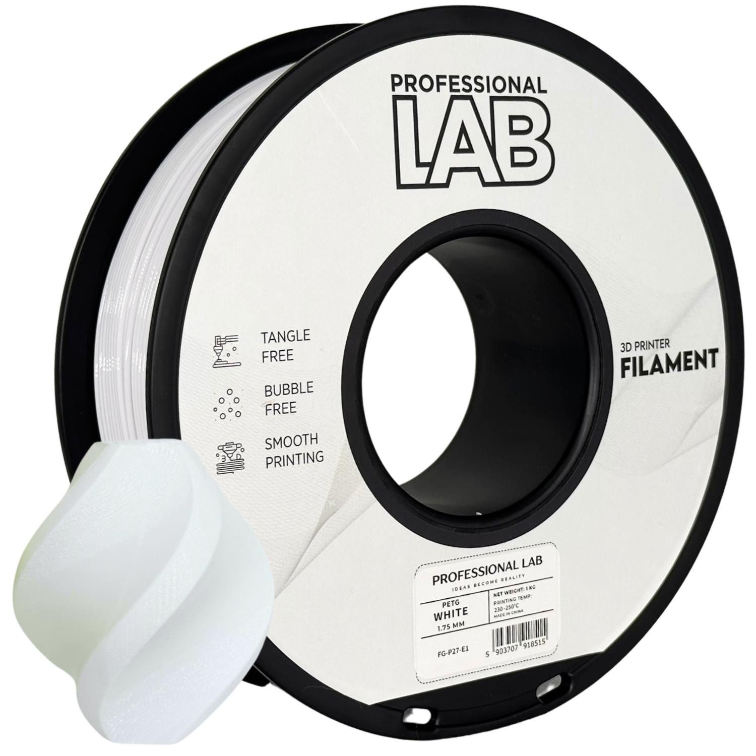 Prof. Lab Filament PETG Filament 1.75mm 1KG Lebensmittelecht Filament
