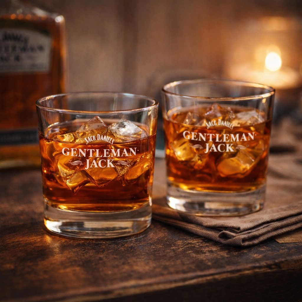 Jack Daniels Gläser-Set Jack Daniel’s Gentleman Jack Whiskygläser – 2er Set – Original