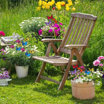 relaxdays Gartenfigur 72 x Gartendeko Schmetterling