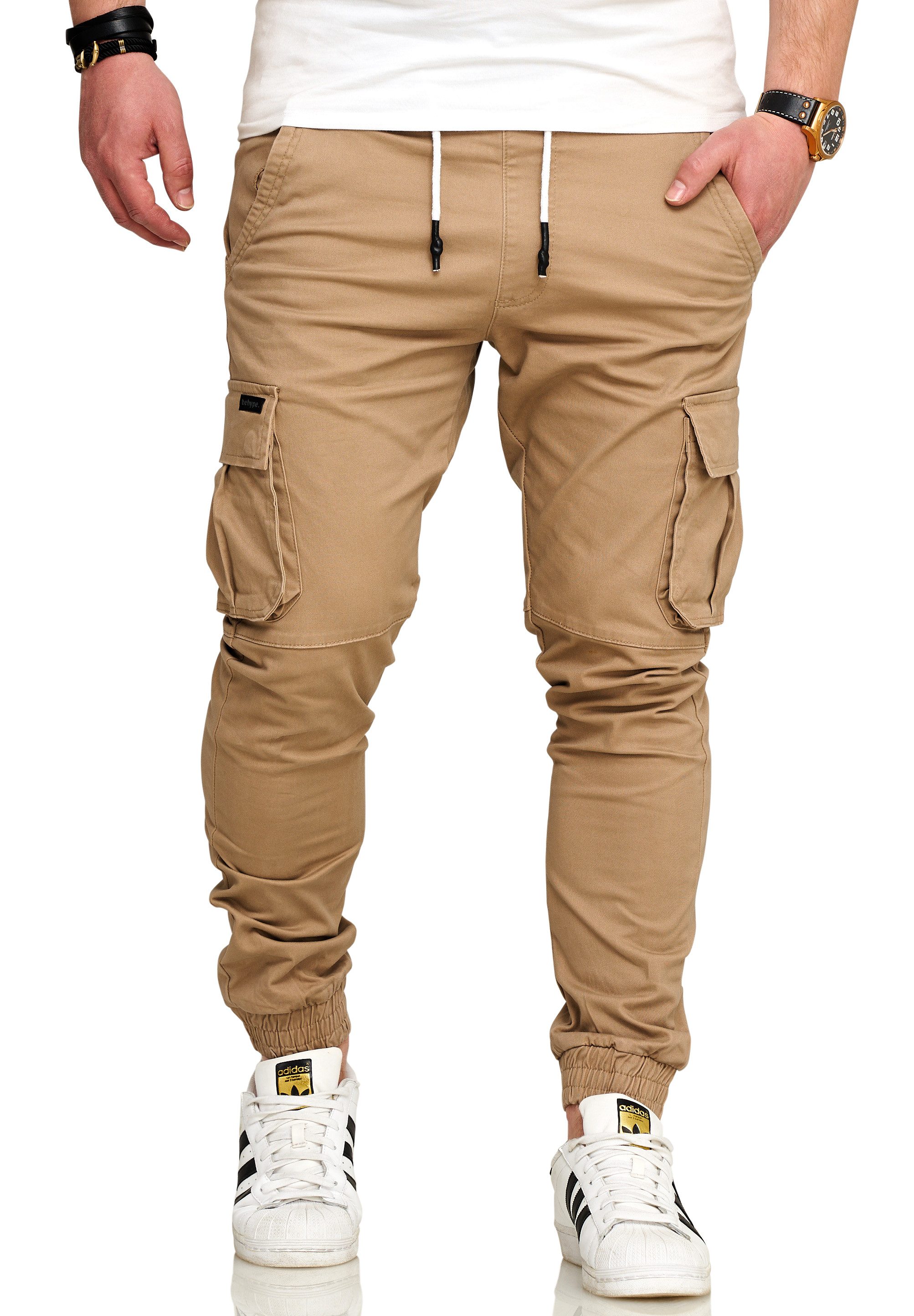 SOULSTAR Cargohose S2LOM Herren Chino Jogger Jeans Hose Stoffhose Freizeith günstig online kaufen