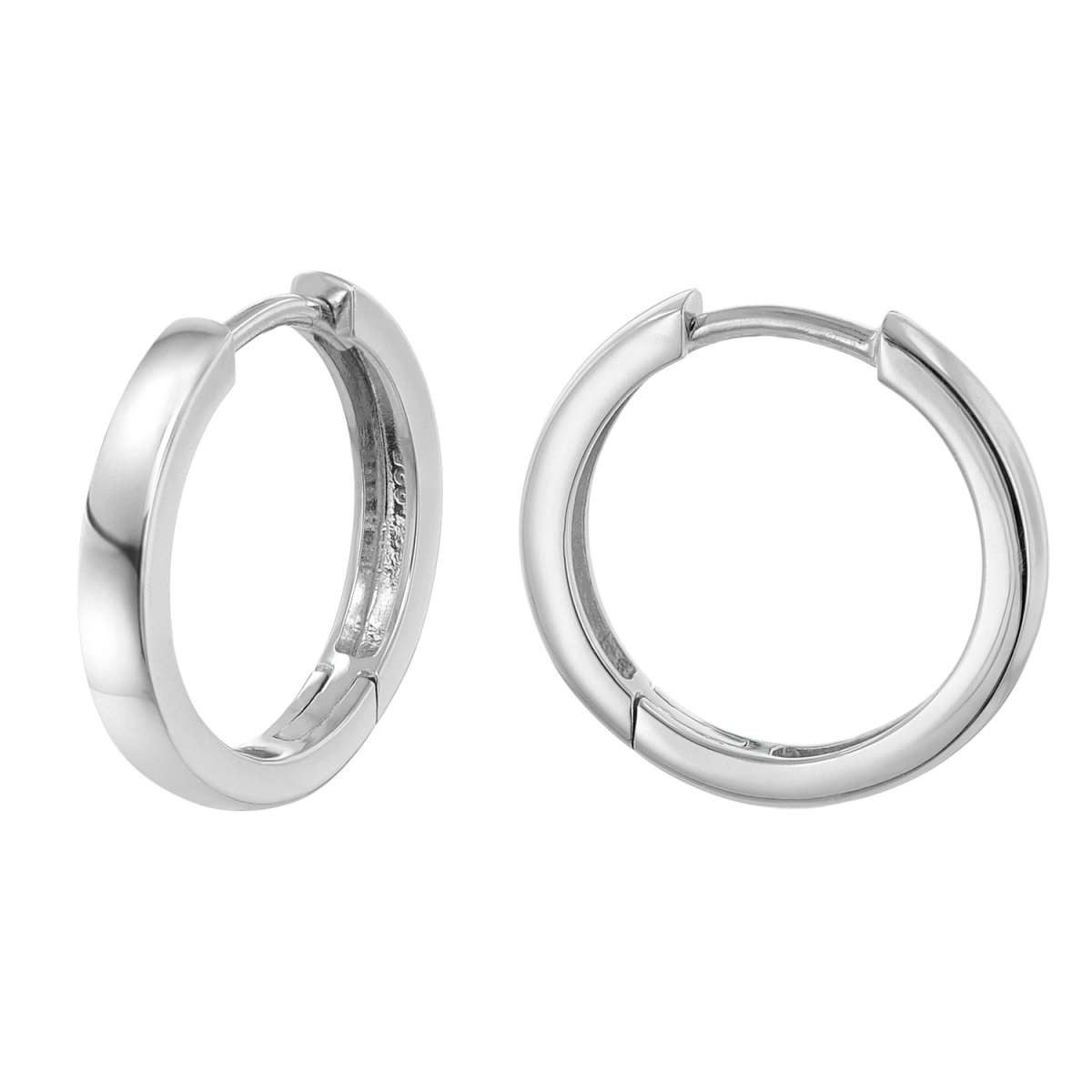 trendor Paar Creolen 41612, für Damen 925 Silber Klapp Ø 17 mm