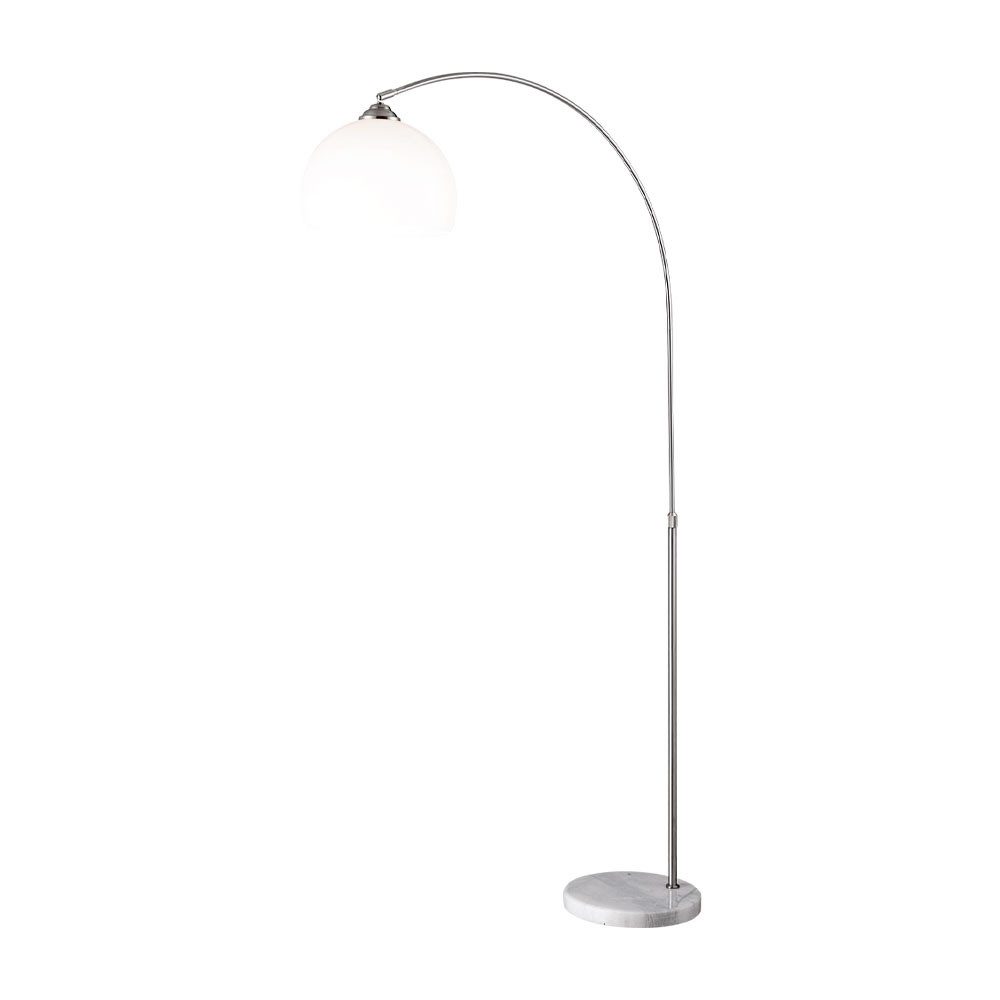 GLOBO LIGHTING LED Stehlampe, Leuchtmittel inklusive, Warmweiß, LED 9,5 Watt Steh Leuchte Marmor Sockel Beleuchtung Decken Fluter Lese