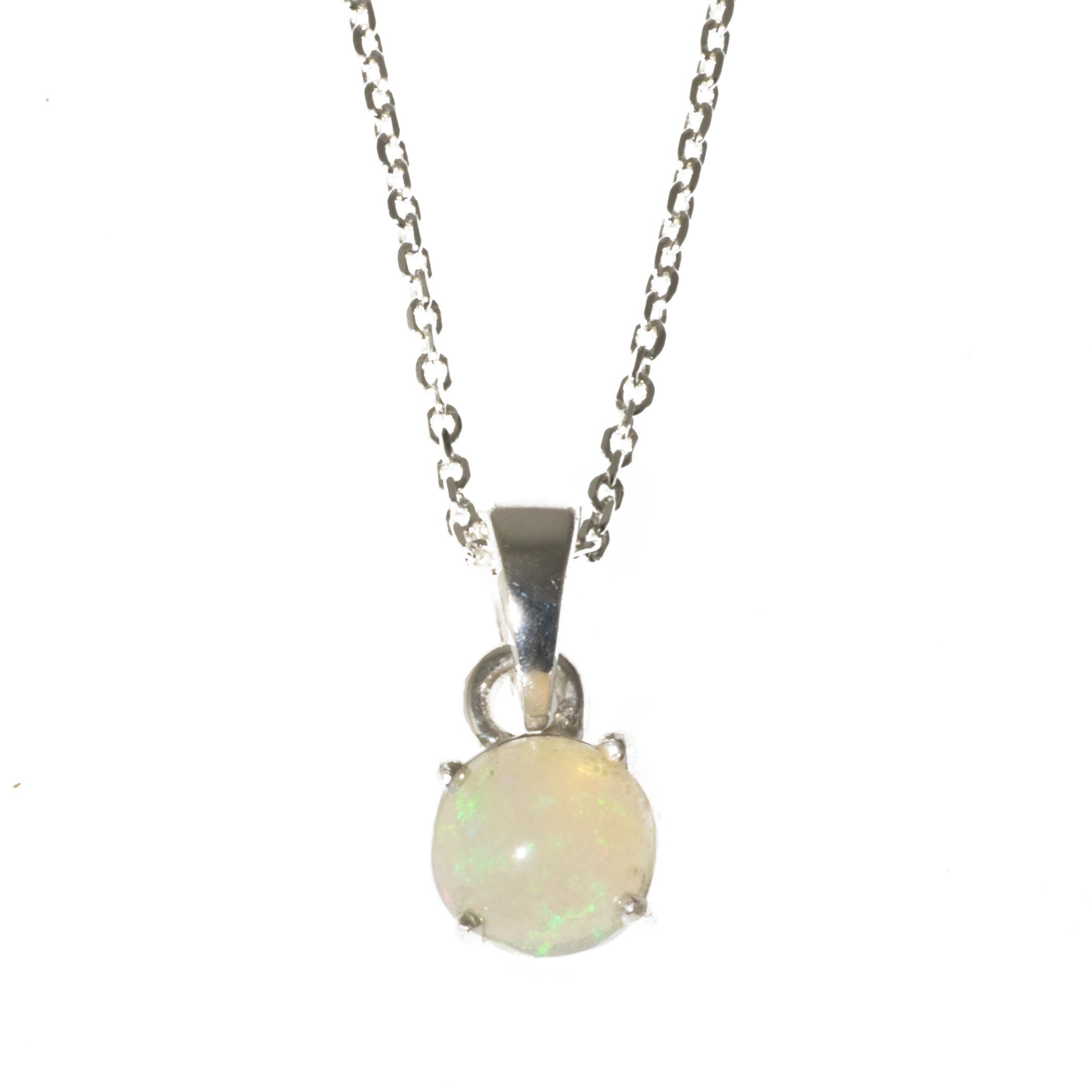 Kette mit Anhänger Anhänger echter Edel Opal 6 mm mit Kette günstig online kaufen