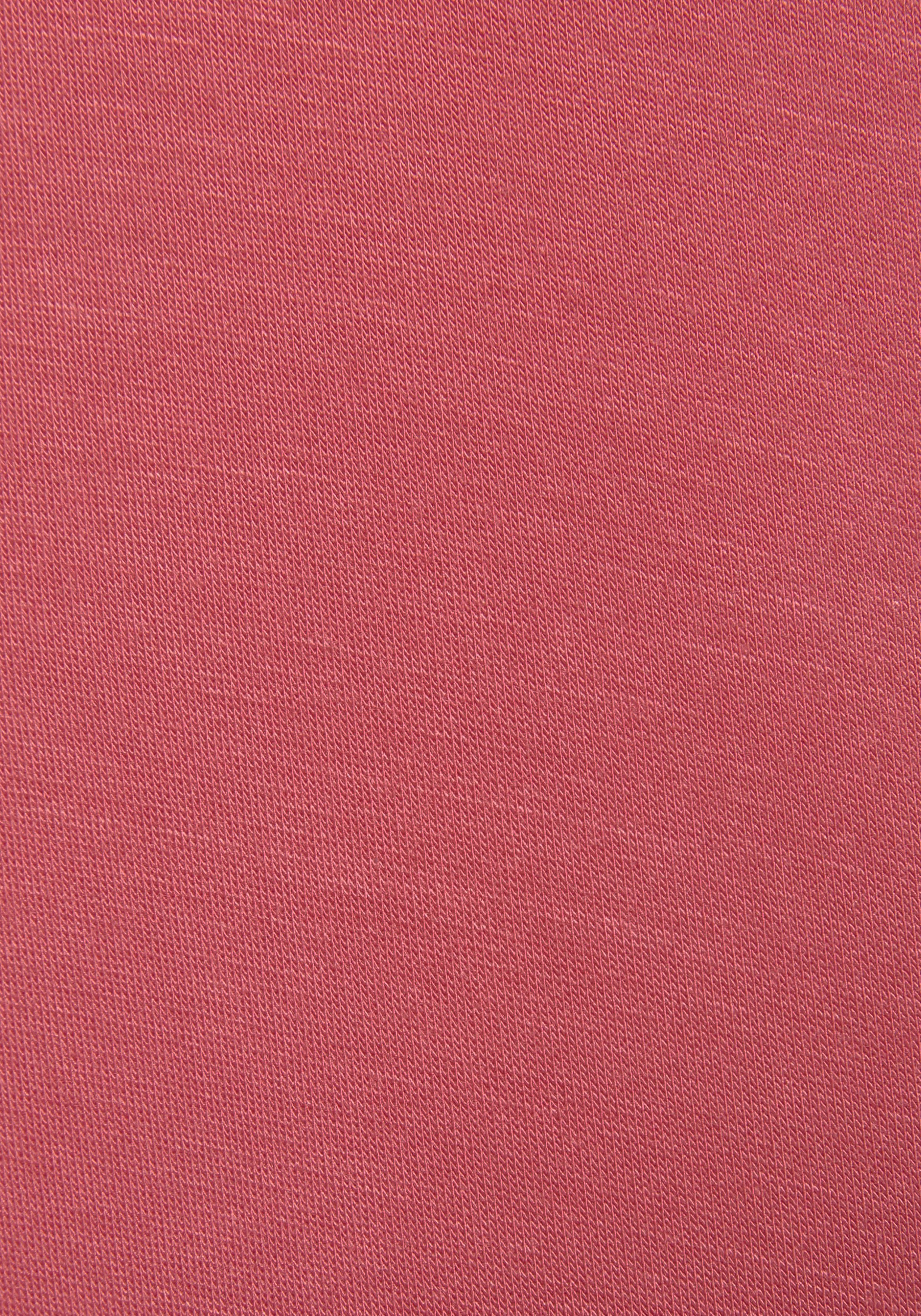LASCANA Negligé mit feinen transparenten und rosa Trägern Spitzeneinsätzen