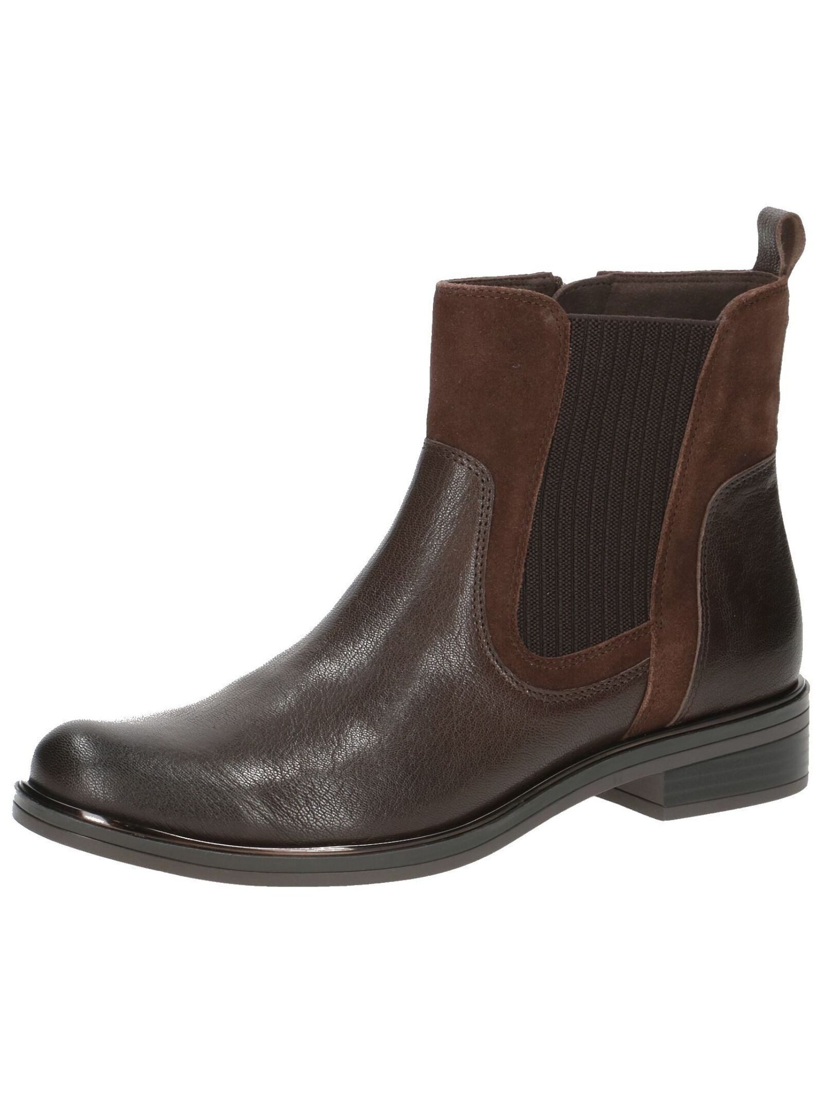 Stiefelette Leder/Textil Stiefelette