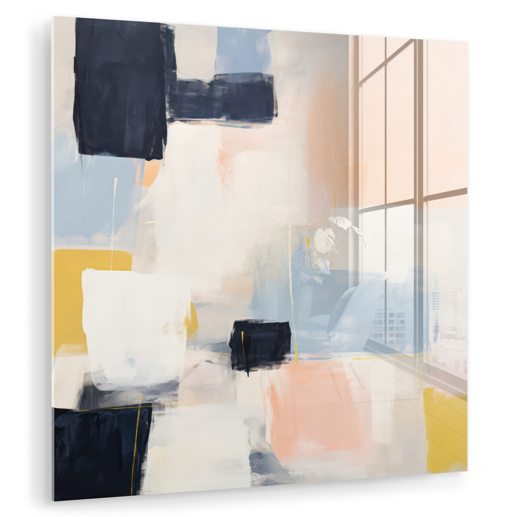 MuchoWow Acrylglasbild Kunst - Weiß - günstig online kaufen