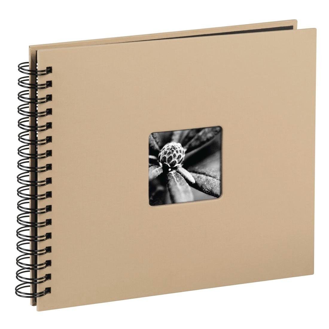 Hama Fotoalbum Fine Art, 24 50 Fotoalbum 28 x Taupe Seiten, cm