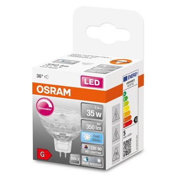 Osram LED-Leuchtmittel GU5.3 Superstar Plus MR16 HD dimmbar, GU5.3, Warmweiß