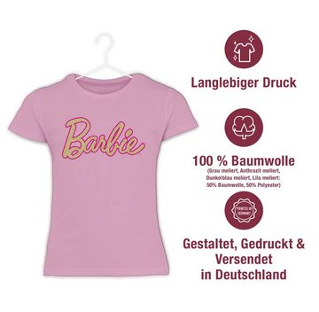 Shirtracer T-Shirt Barbie Logo Glitzer Barbie Mädchen