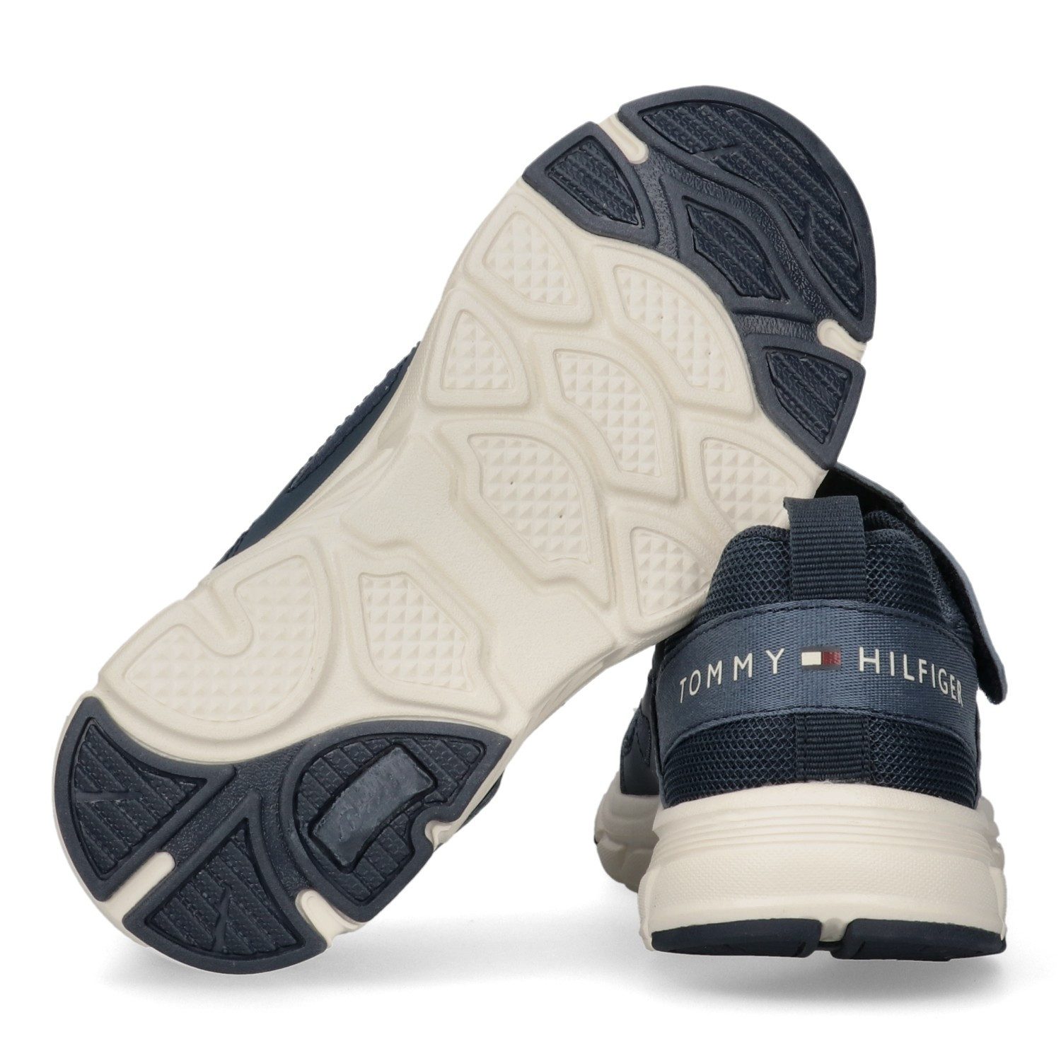 Tommy Hilfiger Sneaker Freizeitschuh, Halbschuh, Slipper mit elastischen Schnürsenkeln