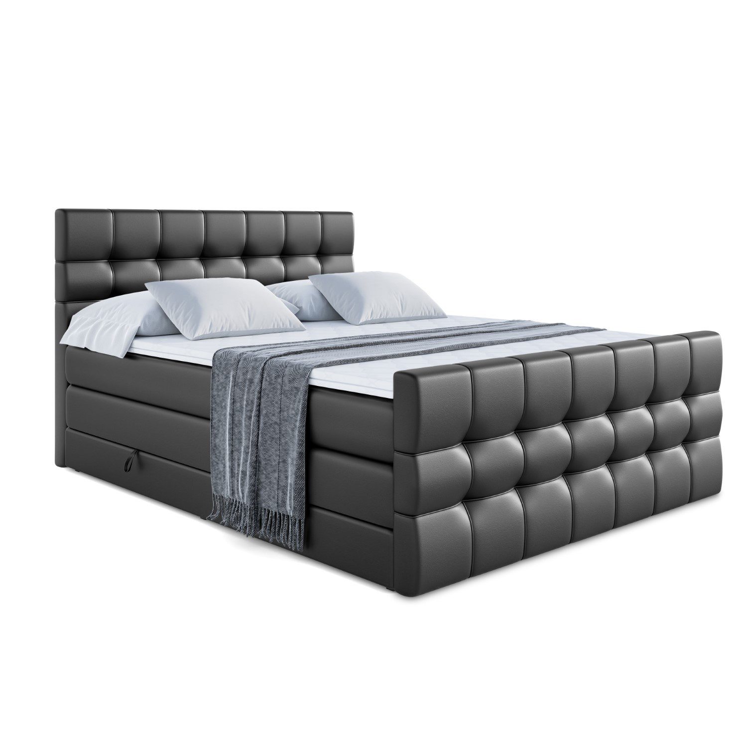 ALTDECOR Boxspringbett BERO-Z KING (mit Matratze günstig online kaufen
