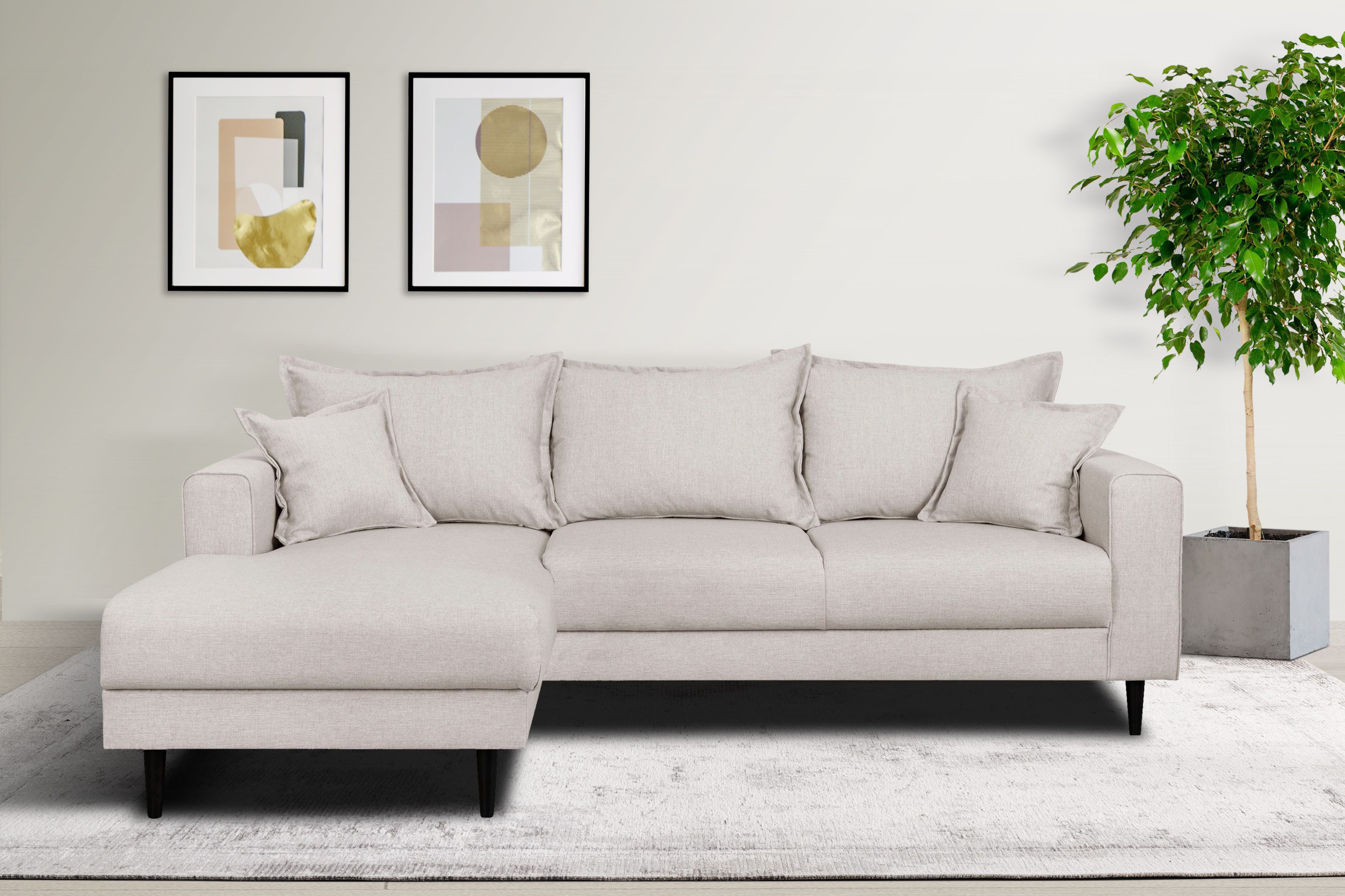 Home affaire Ecksofa VEYRAS L-Form, hoher günstig online kaufen