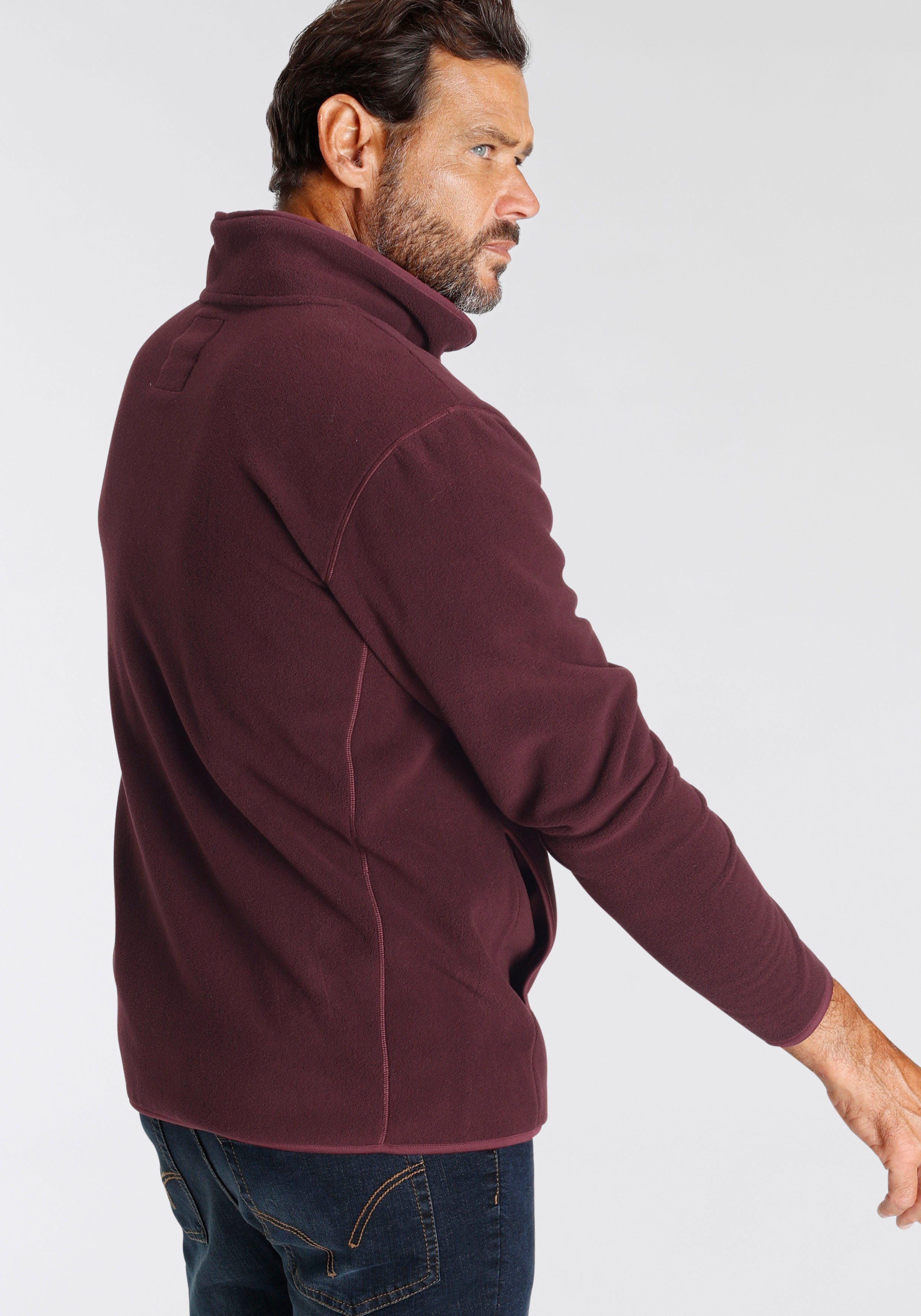 Man's World Fleecejacke für die Übergangszeit, aus Fleece, casual Look, schnelltrocknend