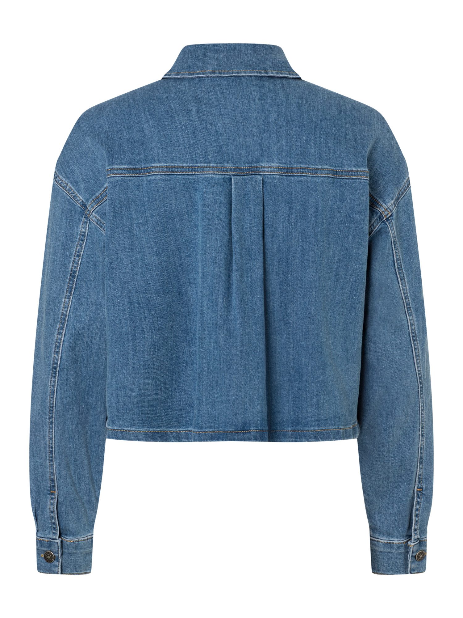 MORE&MORE Jeansjacke kurze, kastige Boxy-Jeansjacke