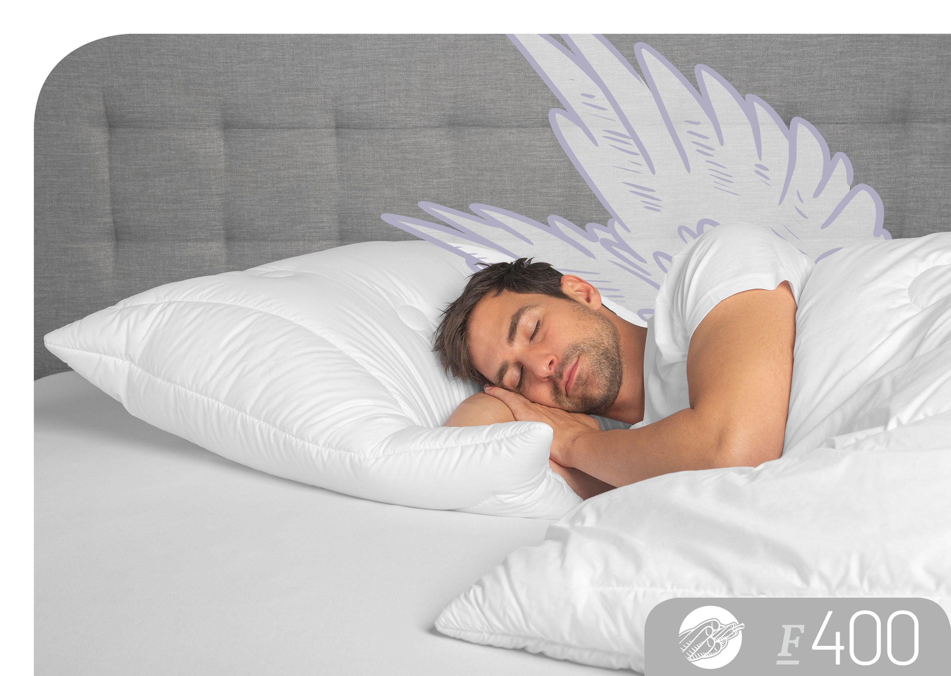Schlafstil Baumwollkissen F400, hergestellt in Deutschland, allergikerfreundlich