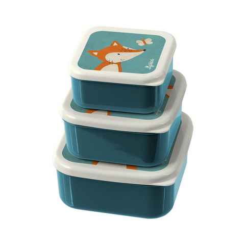 Sigikid Lunchbox Kinder Lunchbox 3er-Set Snackboxen, 100% Polypropylen, (3-tlg)