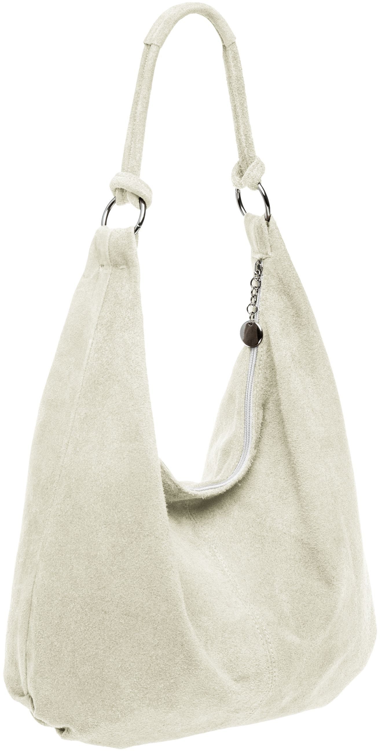 Caspar Schultertasche Damen Vintage Leder Tasche Hobo Bag - CLASSIC LINE - günstig online kaufen