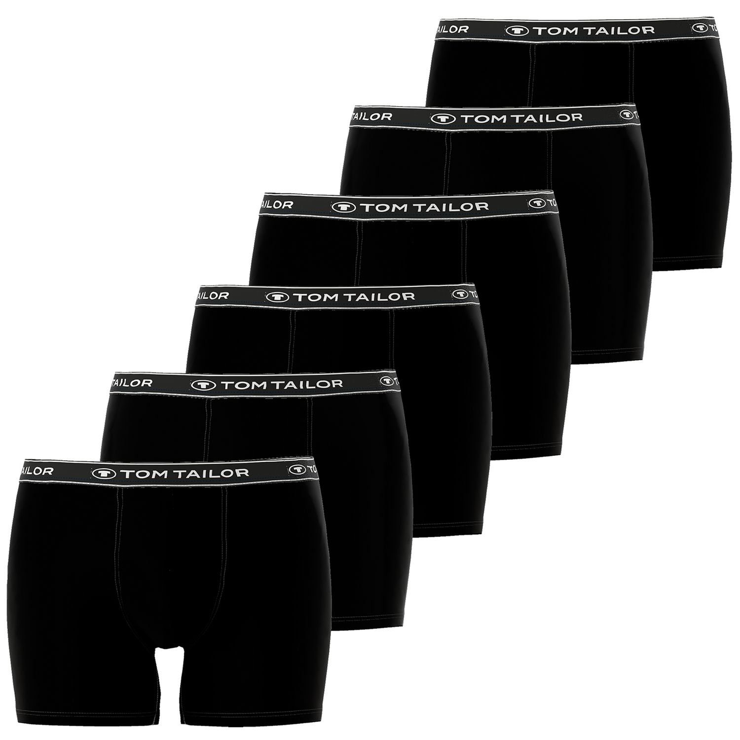 Tom Tailor Boxer In Piletta Da Uomo – Confezione Da 4 Pezzi – Colore Nero – Morbidi E Sportivi – Taglie Dalla S Alla 2XL