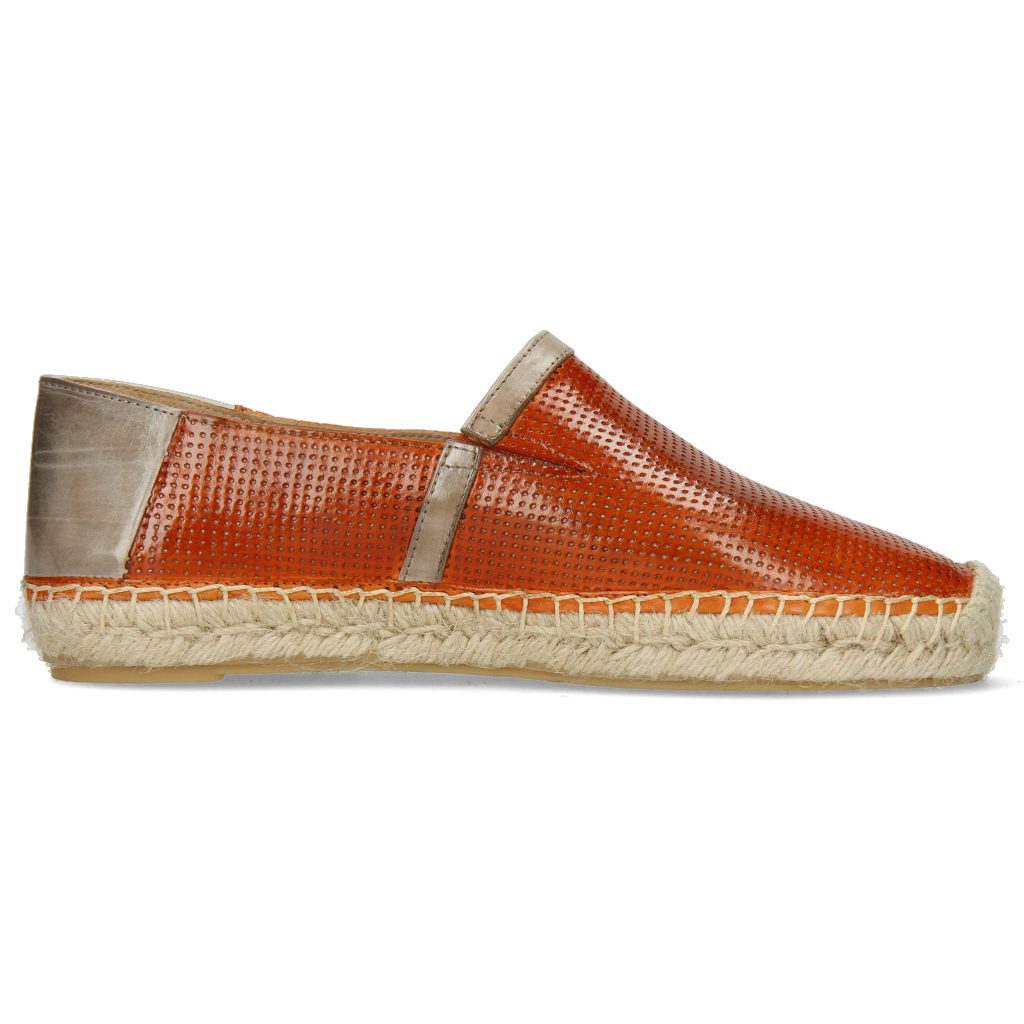 Melvin & Bree Oxygen Imola 3 Espadrille Vegas Orange Hamilton Toledo Perfo