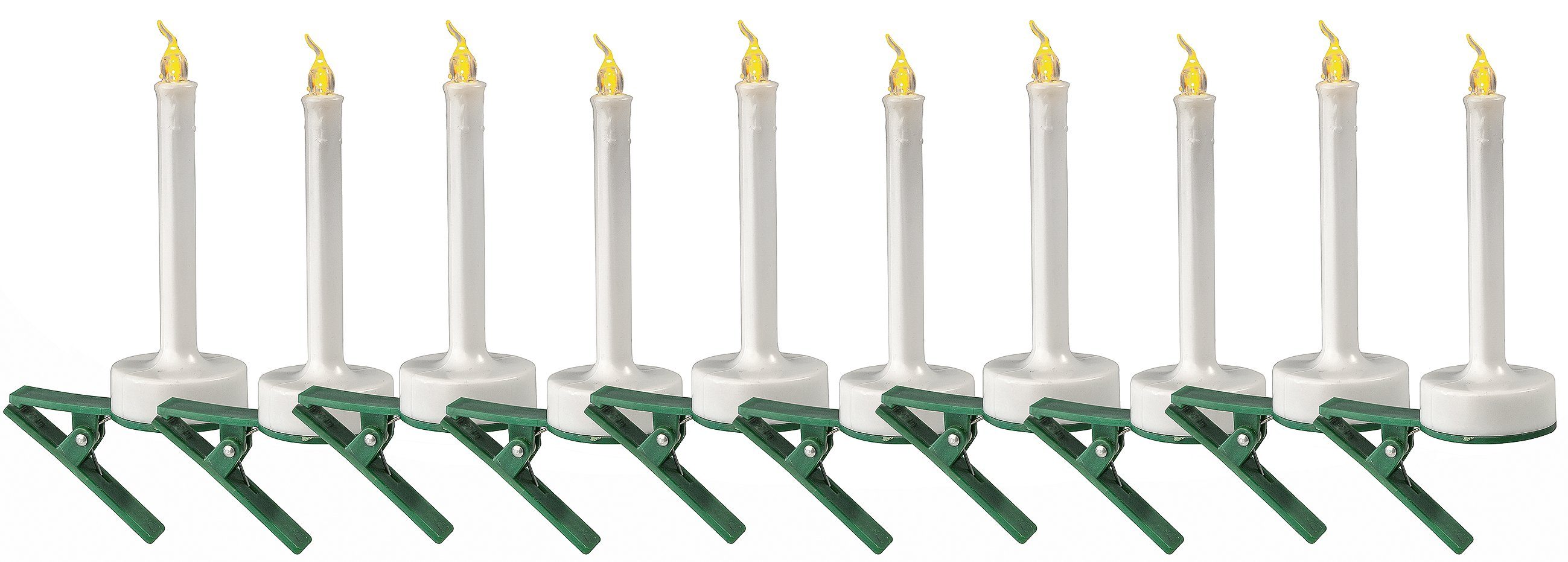 LED Dekolicht LED Tannenbaumkerze mit Clip