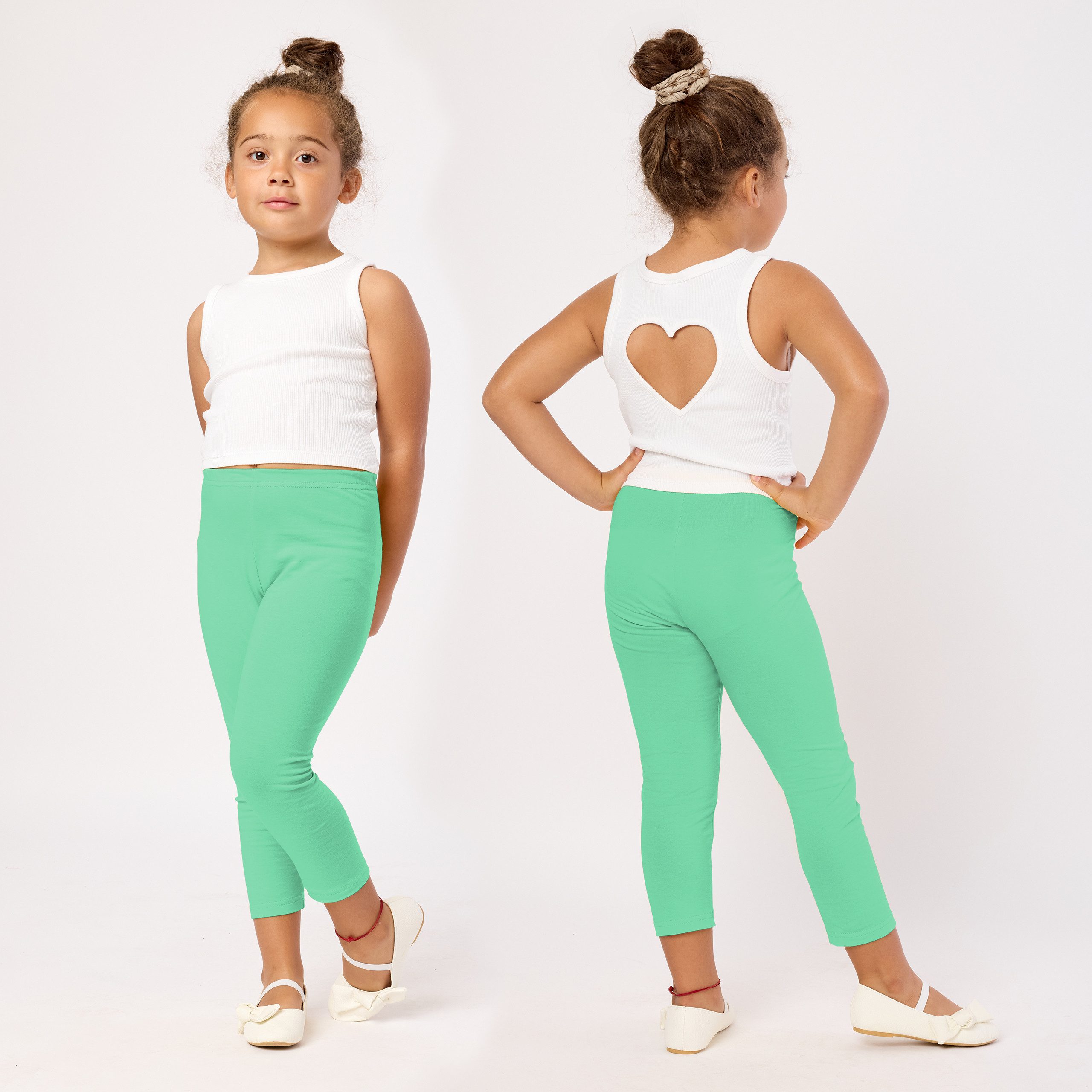 Merry Style Leggings Mädchen 3/4 Capri MS10-131 (1-tlg) elastischer Bund – Bild 2 von 5