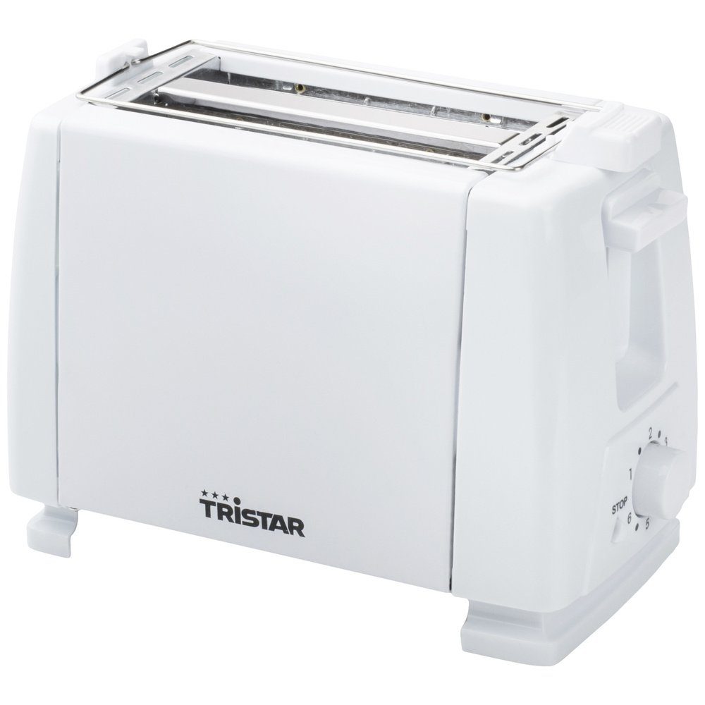 Tristar Toaster Tristar BR-1009 Toaster mit eingebautem Brötchenaufsatz Weiß, 650.00 W