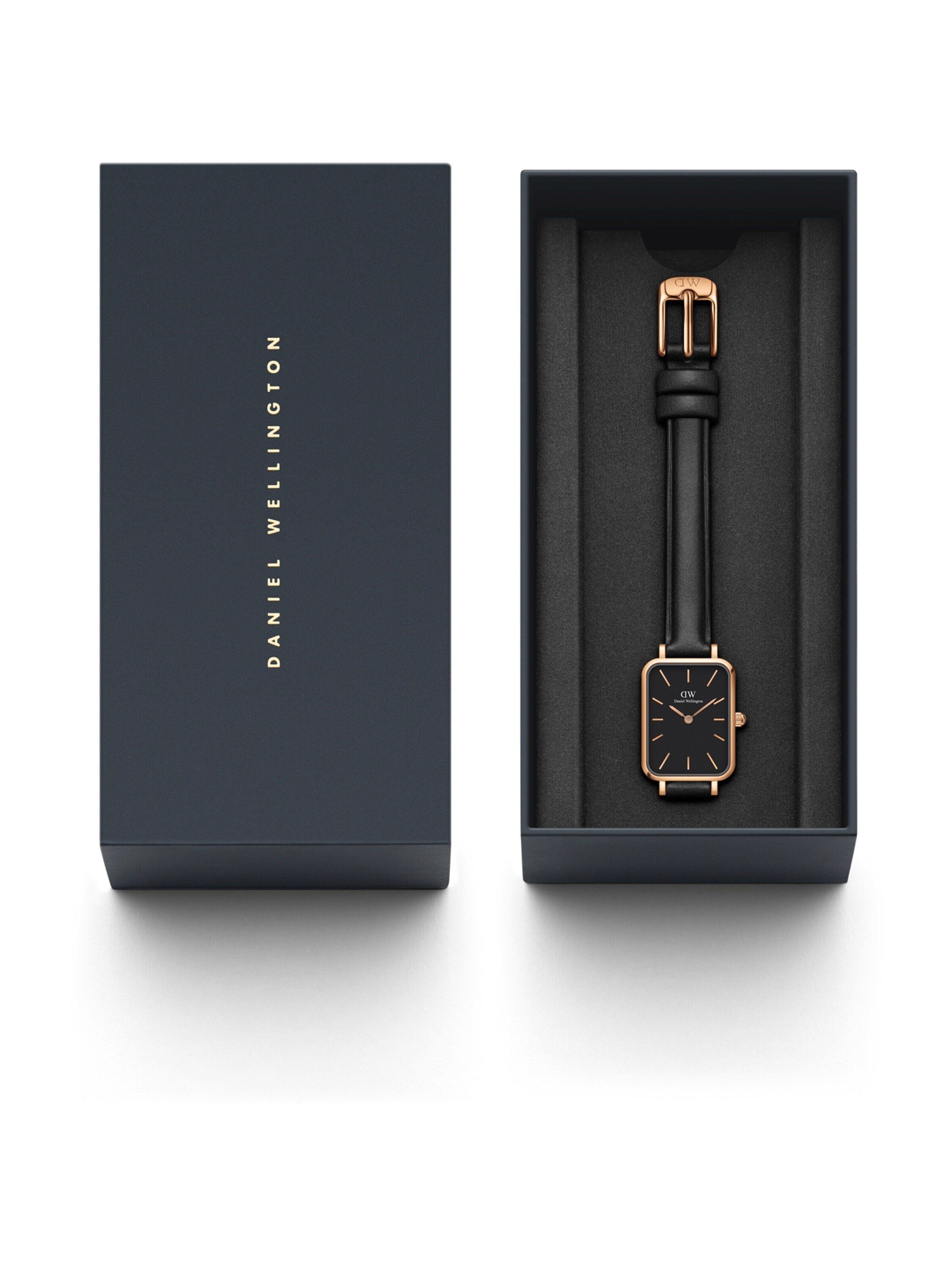 Daniel Wellington Chronograph Quadro Sheffield Pressed (1-tlg) Black, RG