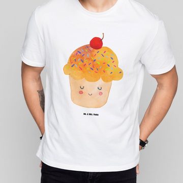 Mr. & Mrs. Panda T-Shirt Cupcake - Weiß - Geschenk, Muffin, Backen Geschenk, Jubiläum, Schlafs (1-tlg)