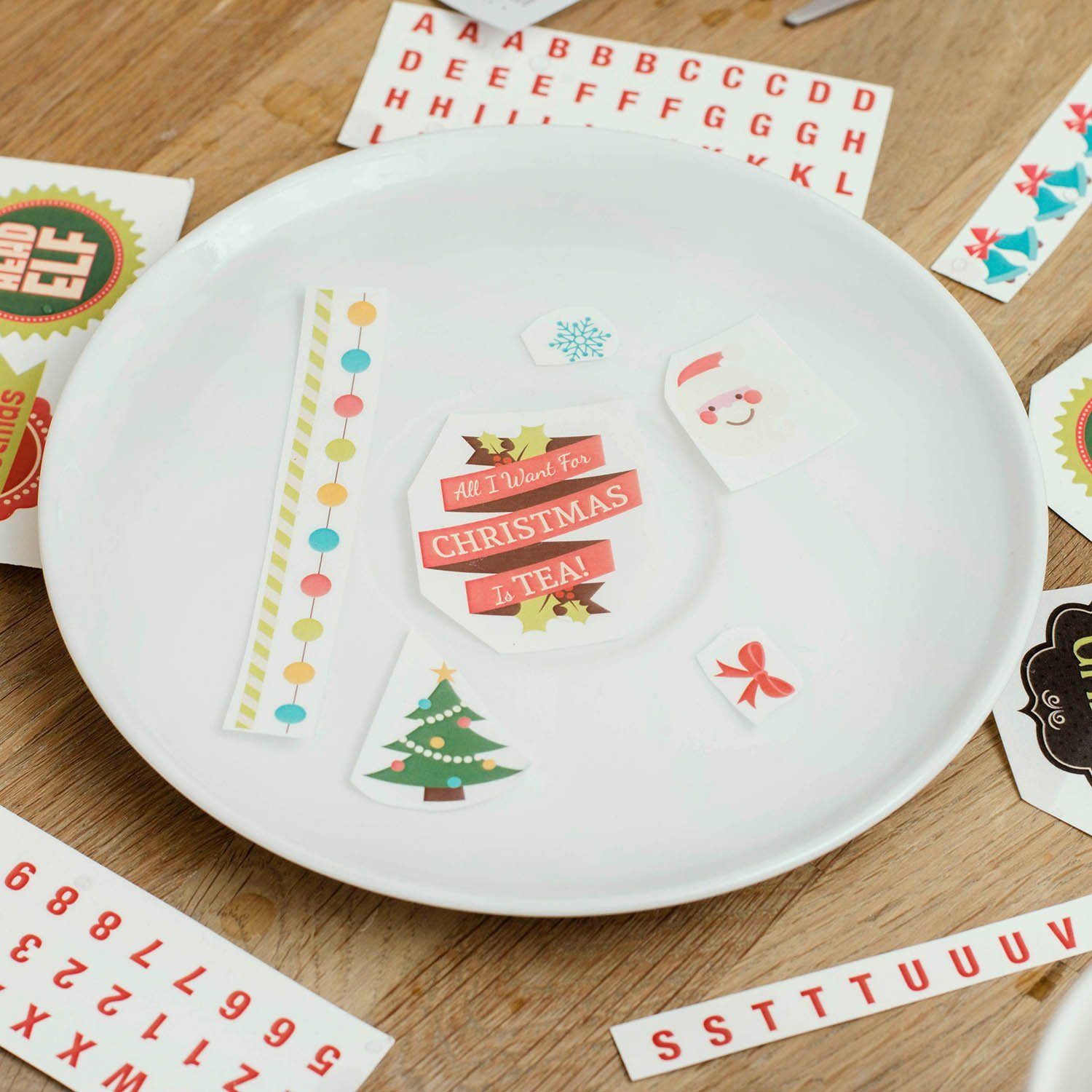 Thumbs Up Tasse DIY "Make a Christmas Mug" (inkl. Sticker), Keramik, inkl. Sticker