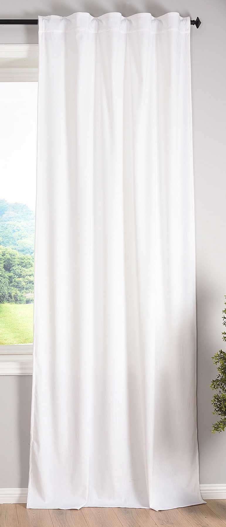 Gardinenbox Vorhang (1 St), verdecketeSchlaufen, verdunkelnd, Samt, Verdunkelung Schal »Milano« Samt blickdicht Tunneldurchzug kürzbar 203