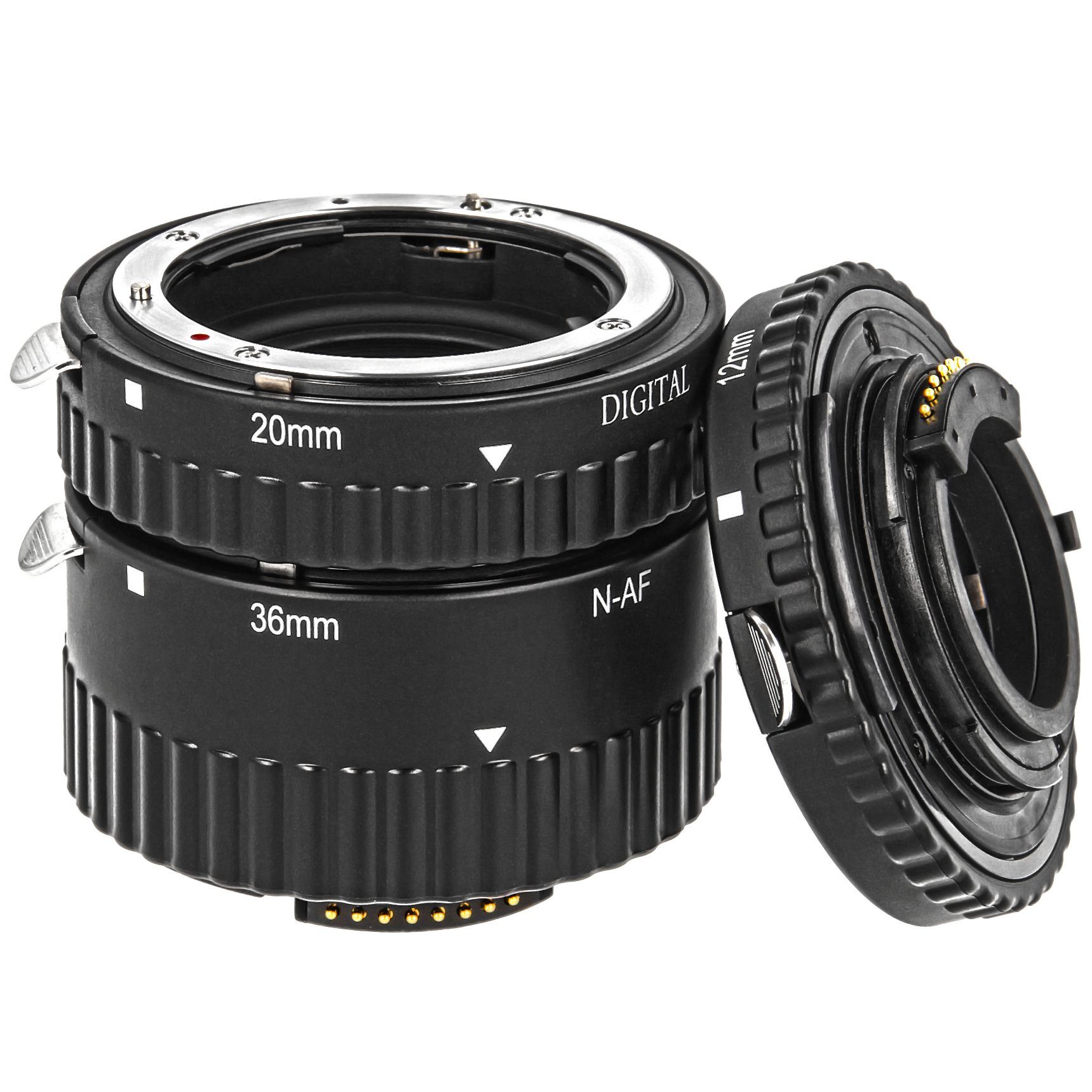 - Zwischenringe Makrofotographie mm MK-N-AF-B Nikon 12/20/36 Meike Makroobjektiv Automatik