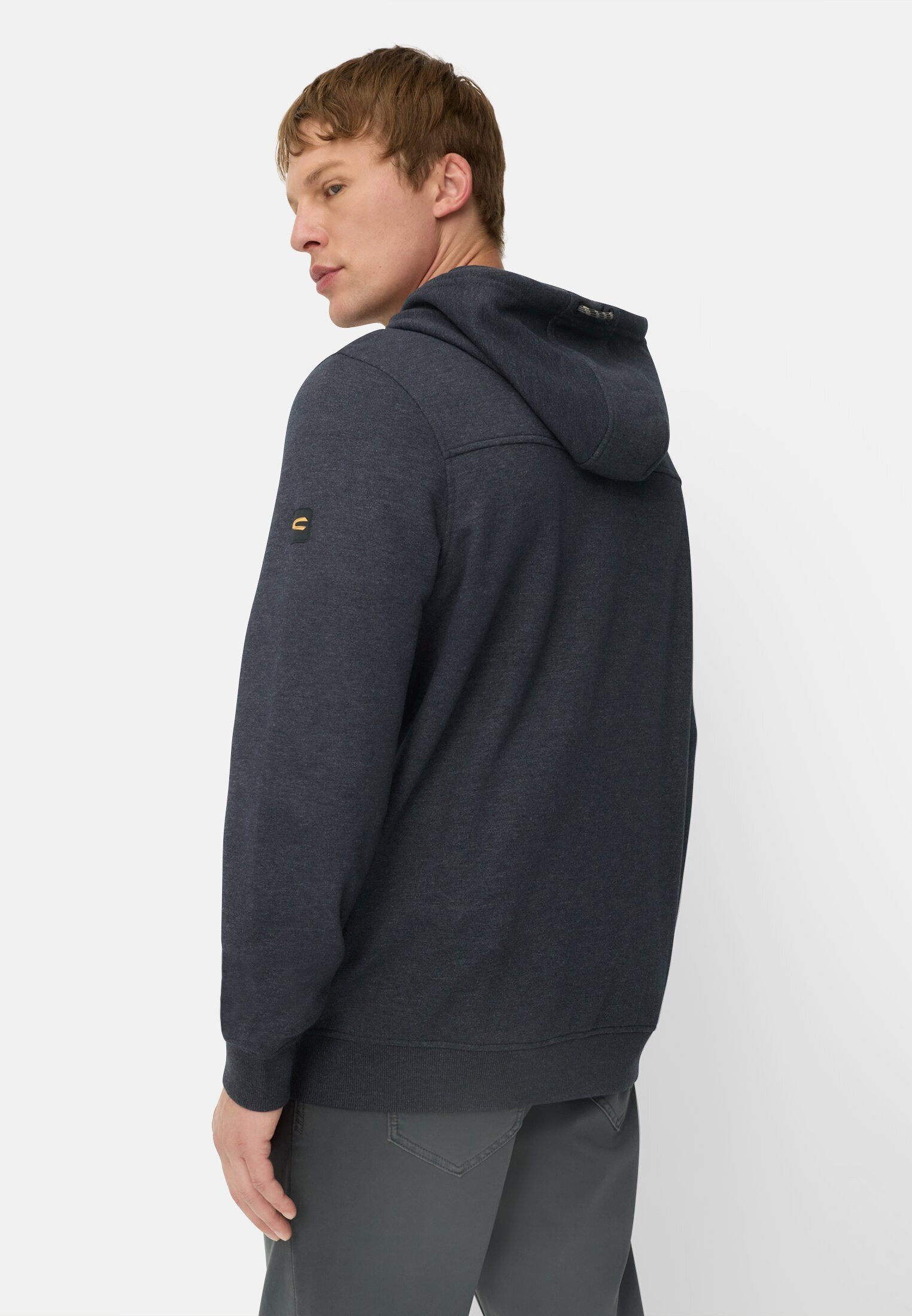 camel active Sweatjacke mit verstellbarem Kordelzug Langarm – Bild 2 von 5