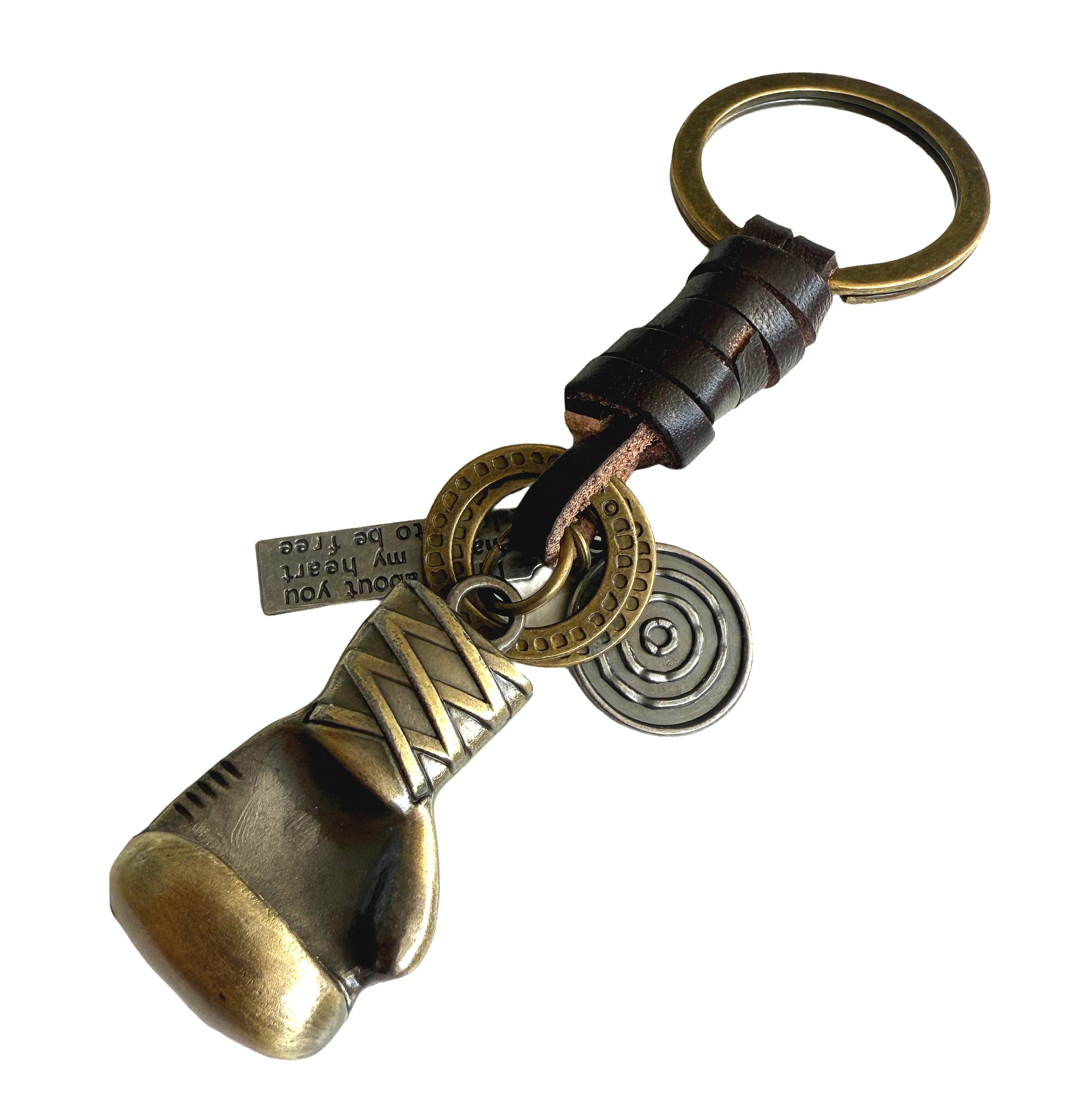 BAY-Sports Schlüsselanhänger Vintage Boxhandschuhe Boxen Kickboxen Kampfspo günstig online kaufen