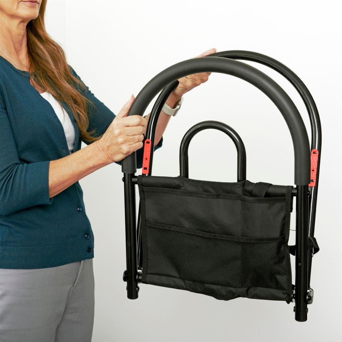 rehastage Reisebett Bettgitter Aufstehhilfe Reisebettgriff TRAVELER bis 181 kg belastbar (1-St) Robuste Bauweise