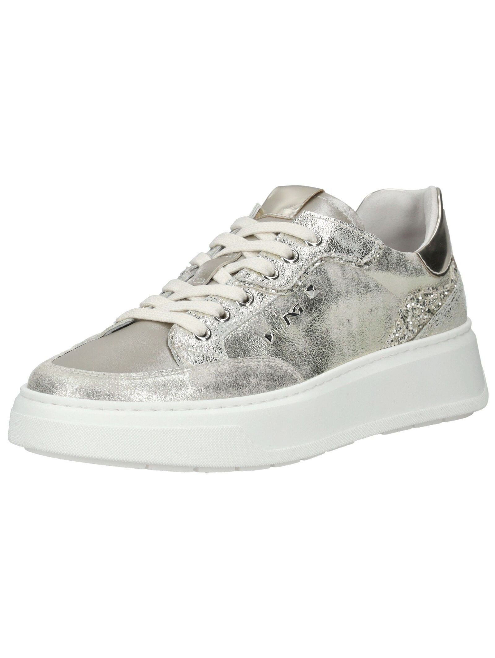 Sneaker Leder/Textil Plateausneaker