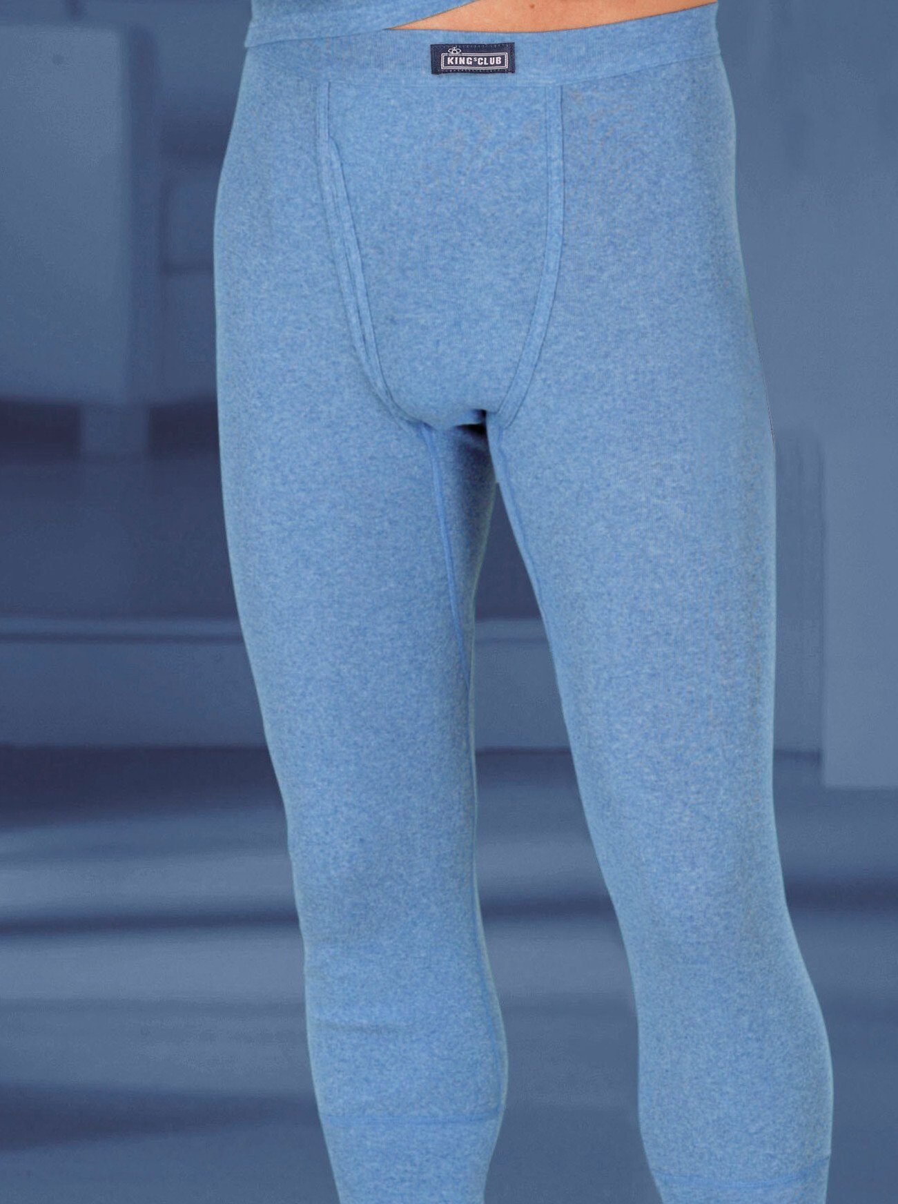 WITT WEIDEN Lange Unterhose (2-St) hellblau-meliert | Lange Unterhosen