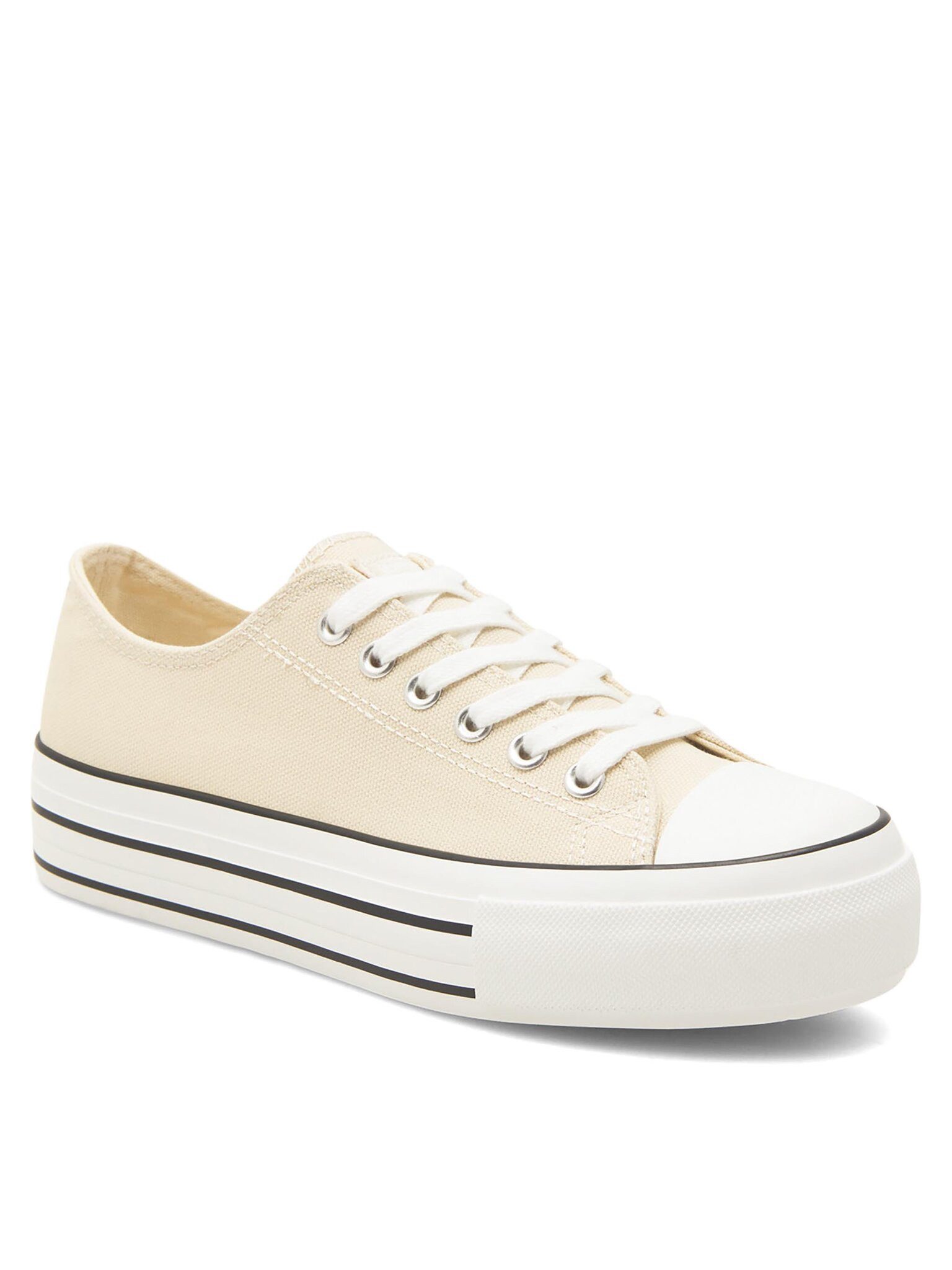 Sprandi Sneakers aus Stoff Damen LEA-RA003 Beige Sneaker