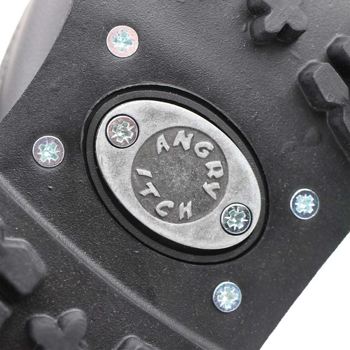 Angry Itch 08-Loch Leder Stiefel Schwarz Größe 36 - 48 Schnürstiefel