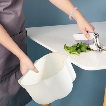 Rnemitery Mülleimer Küchenschrank Tür Hängende Abfallbehälter für Küchenabfälle, Weiss